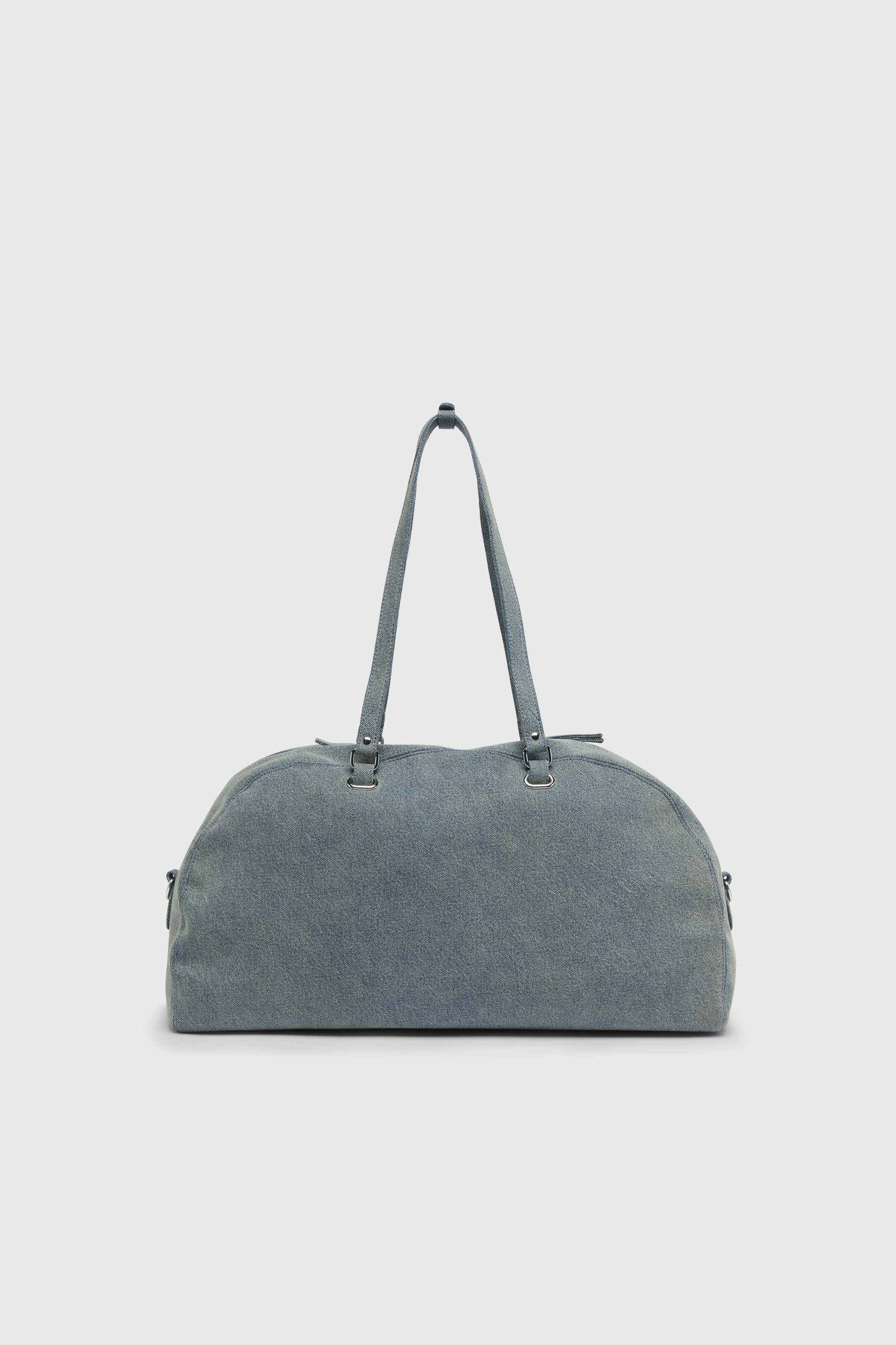 Diesel - 1DR DOME SOFT DUFFLE XL, Unisex's 1DR Dome-Duffle bag in denim with Oval D logo in Light Blue - 3