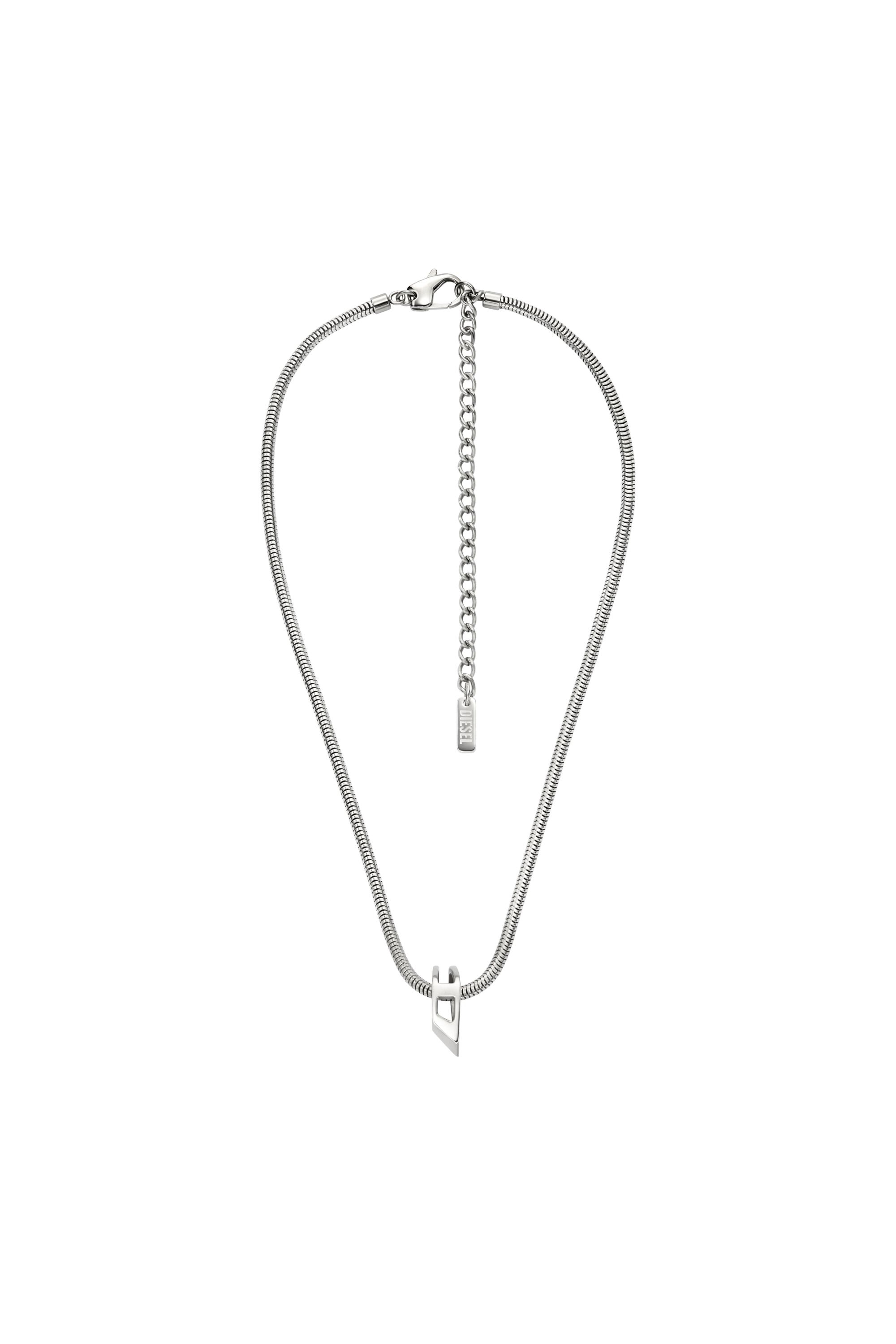 Diesel - DX167240 JEWELLERY, Unisex's Stainless Steel Chain Necklace in Silver - 1