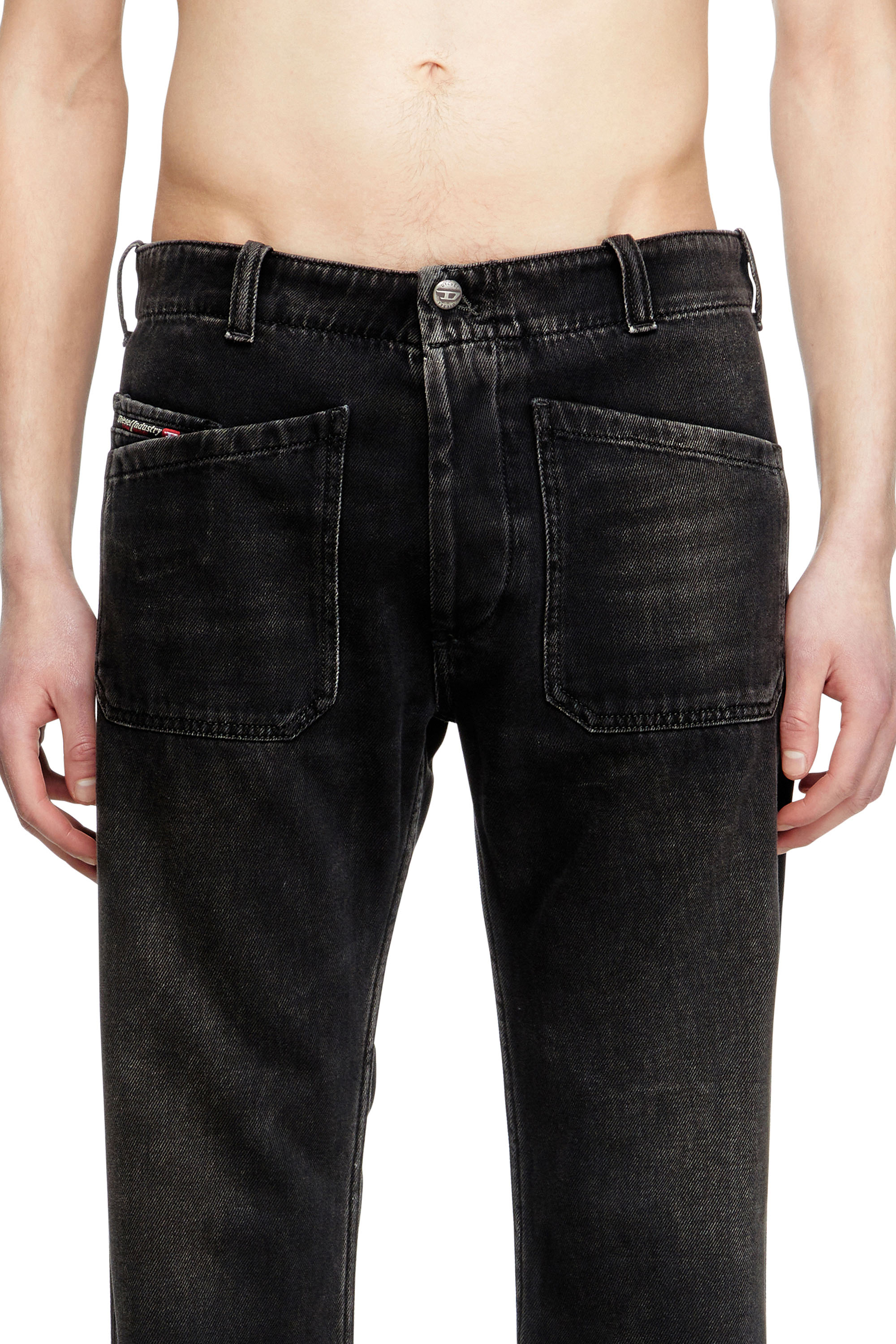 Diesel - Man's Bootcut Jeans D-Moorix 09J96, Black/Dark grey - 5