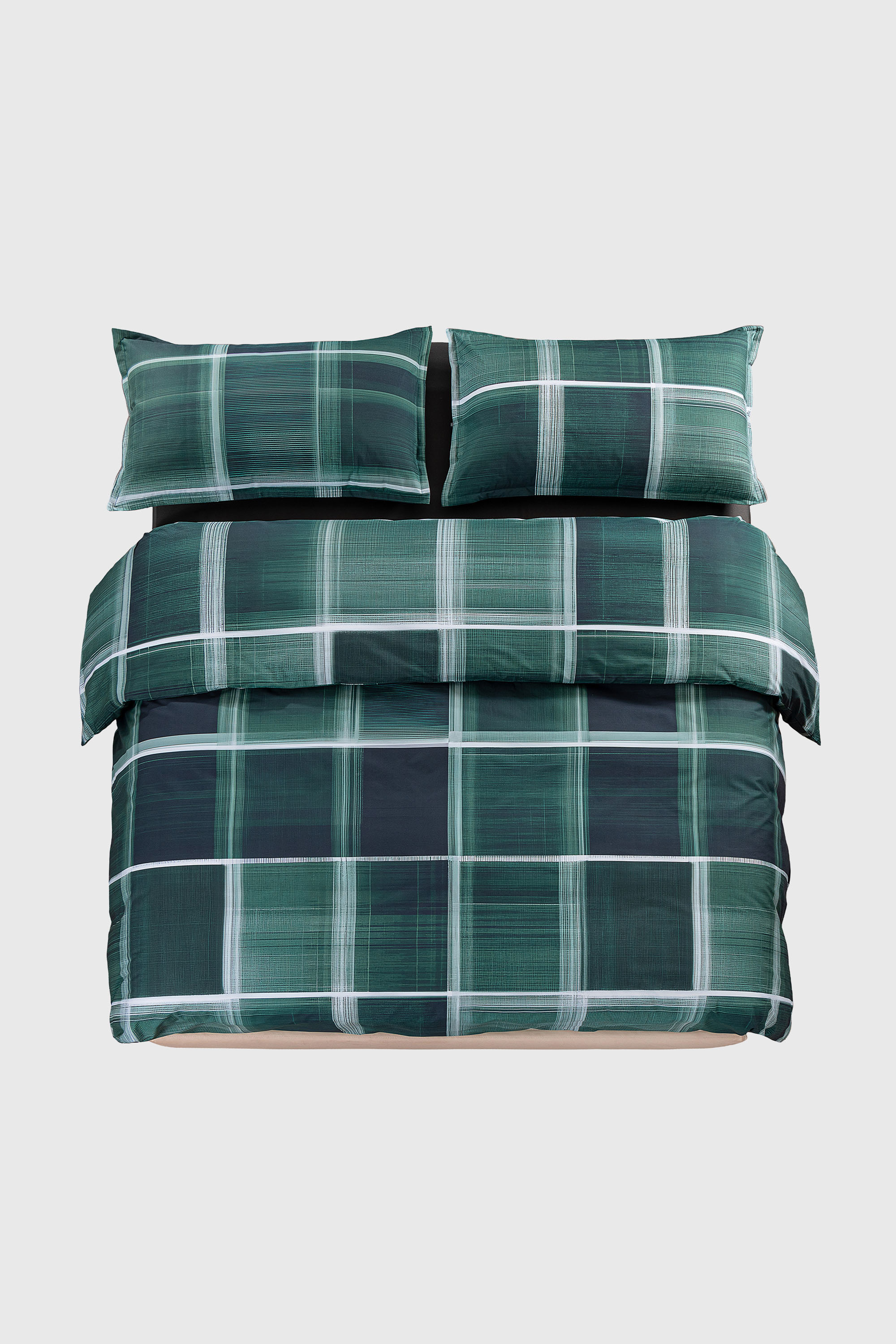 1016332  PSYCHEDELIC CHECKS BLUE  DUVET
