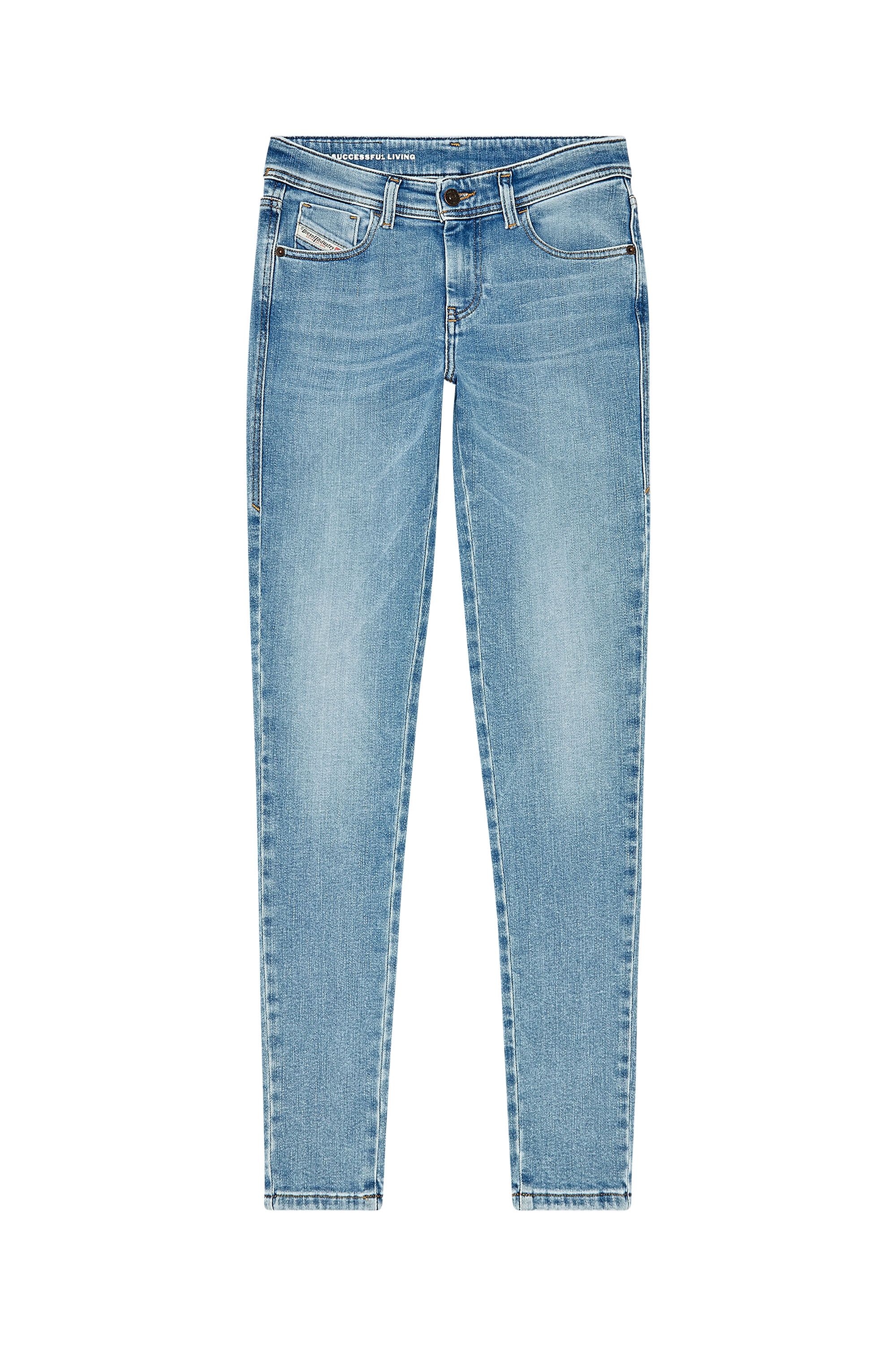 Diesel - Super skinny Jeans 2017 Slandy 09H85, Light Blue - Image 5