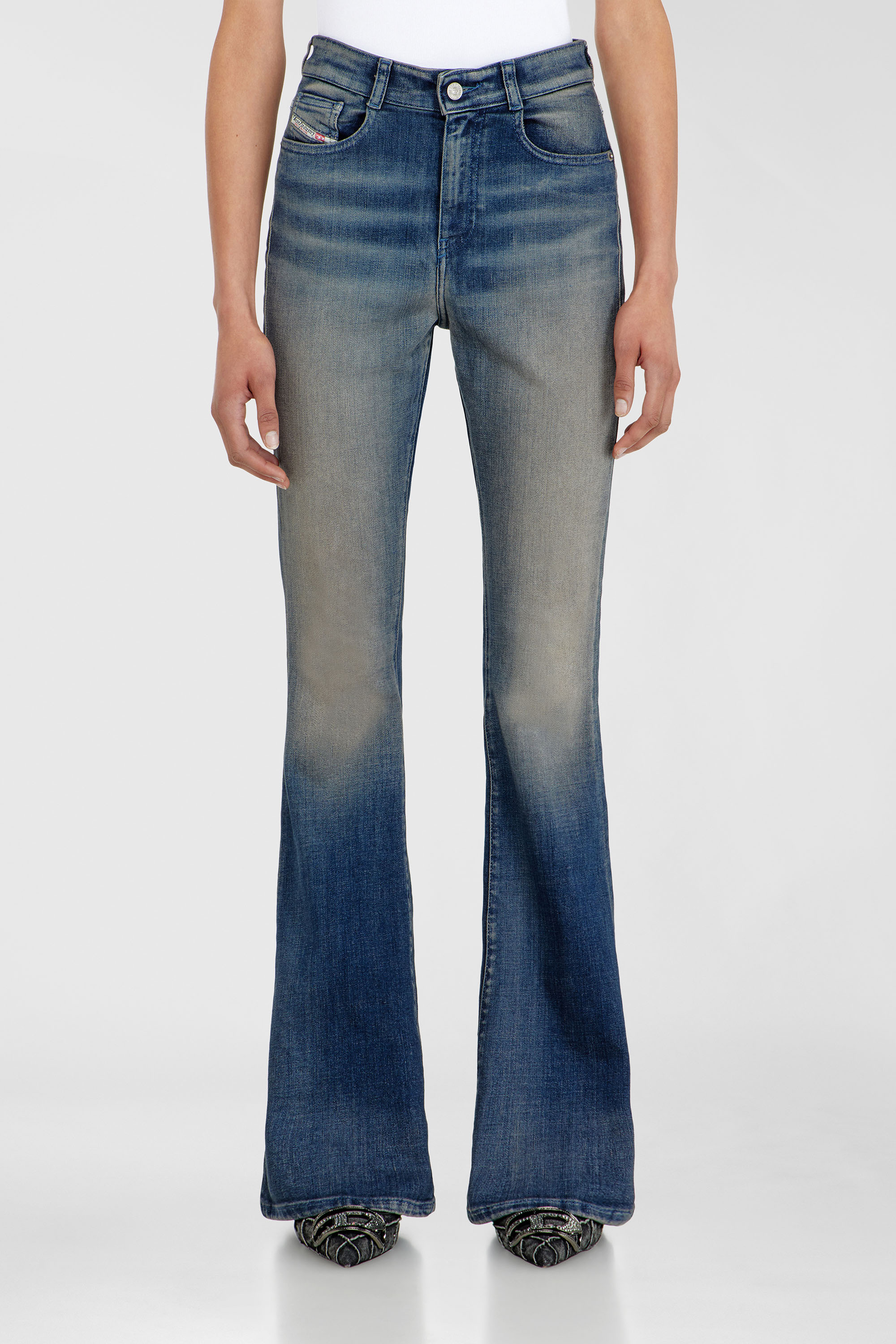 Diesel - Woman's Bootcut Jeans 1973 D-Partt 09P67, Dark Blue - 2