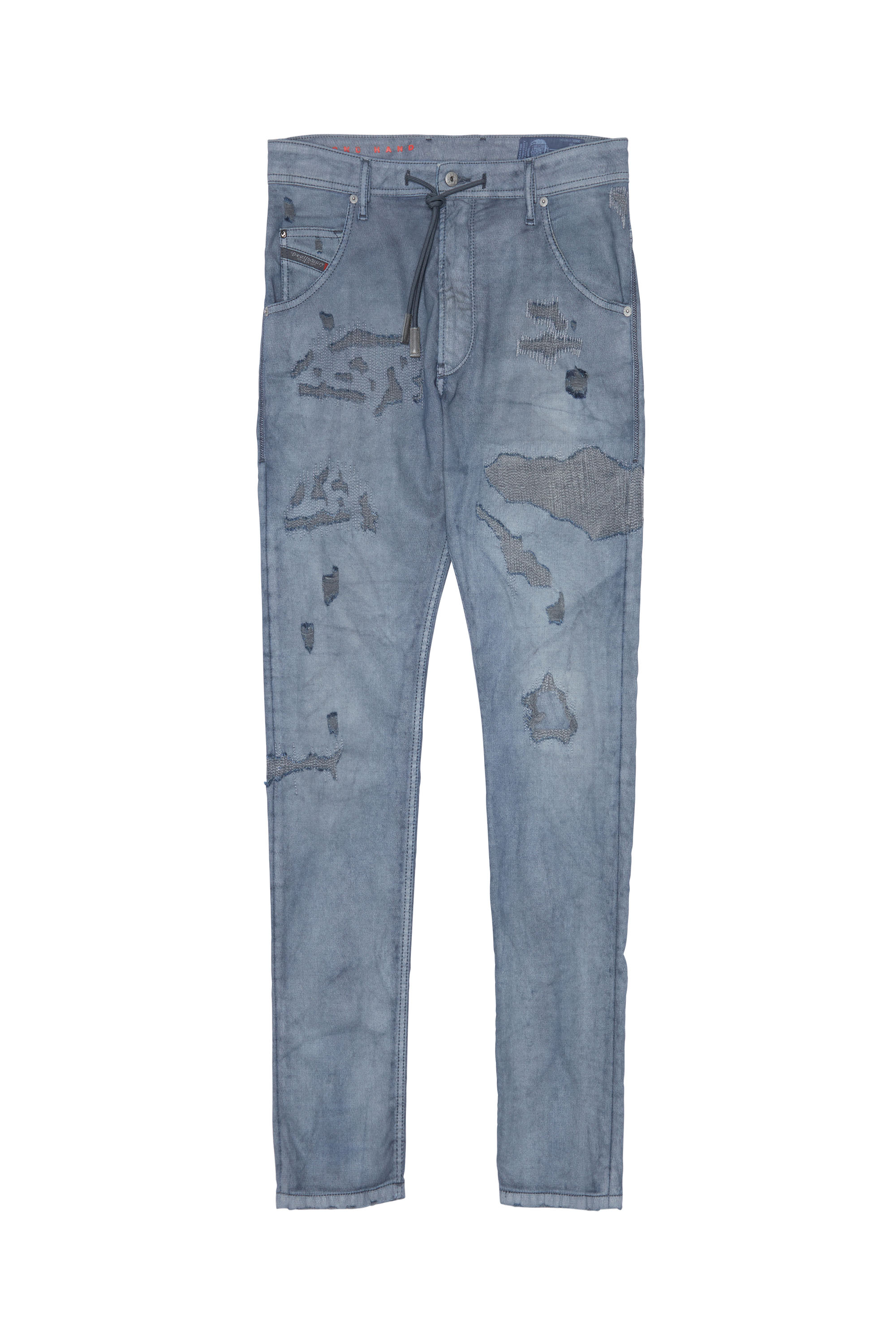 Diesel - KROOLEY CB-NE, Man's Diesel Man - Jeans Black/Dark grey in Medium blue - 1