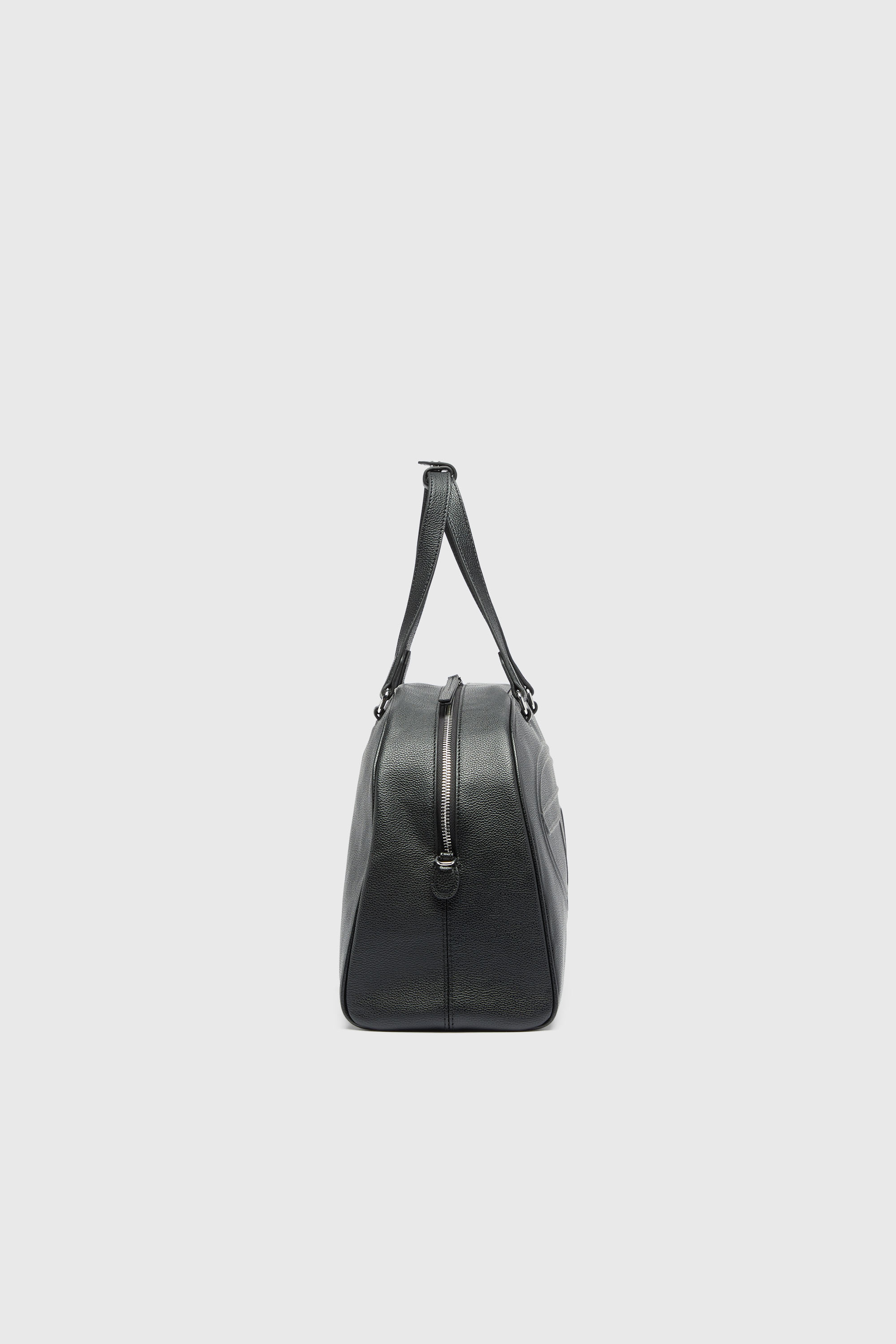Diesel - 1DR DOME DUFFLE, Unisex's 1DR Dome - Leather travel bag with Oval D logo in Black - 4