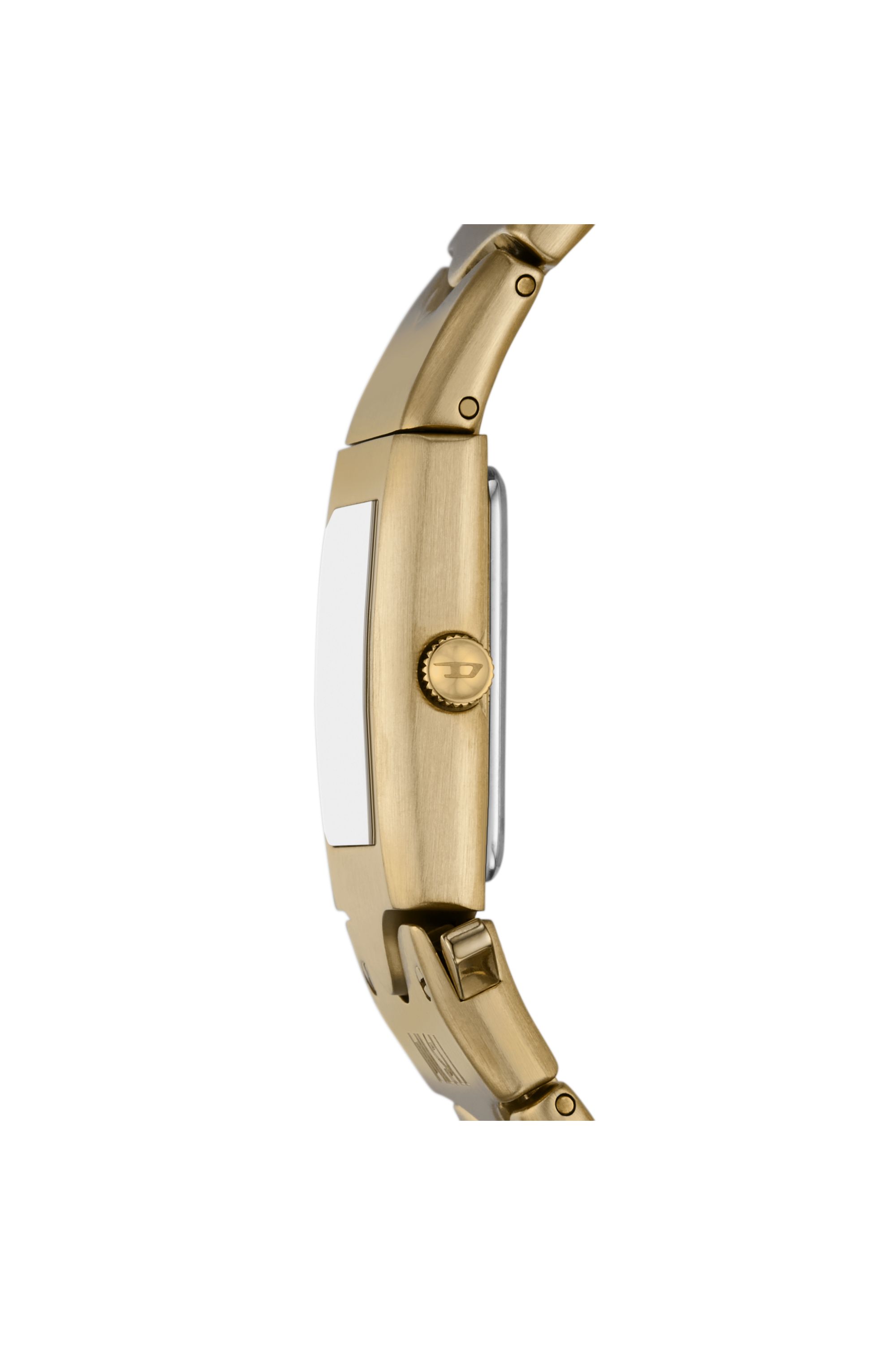 Diesel - DZ2223, Unisex's Diesel Closer Three-Hand Gold-Tone Stainless Steel Watch in Gold - 3