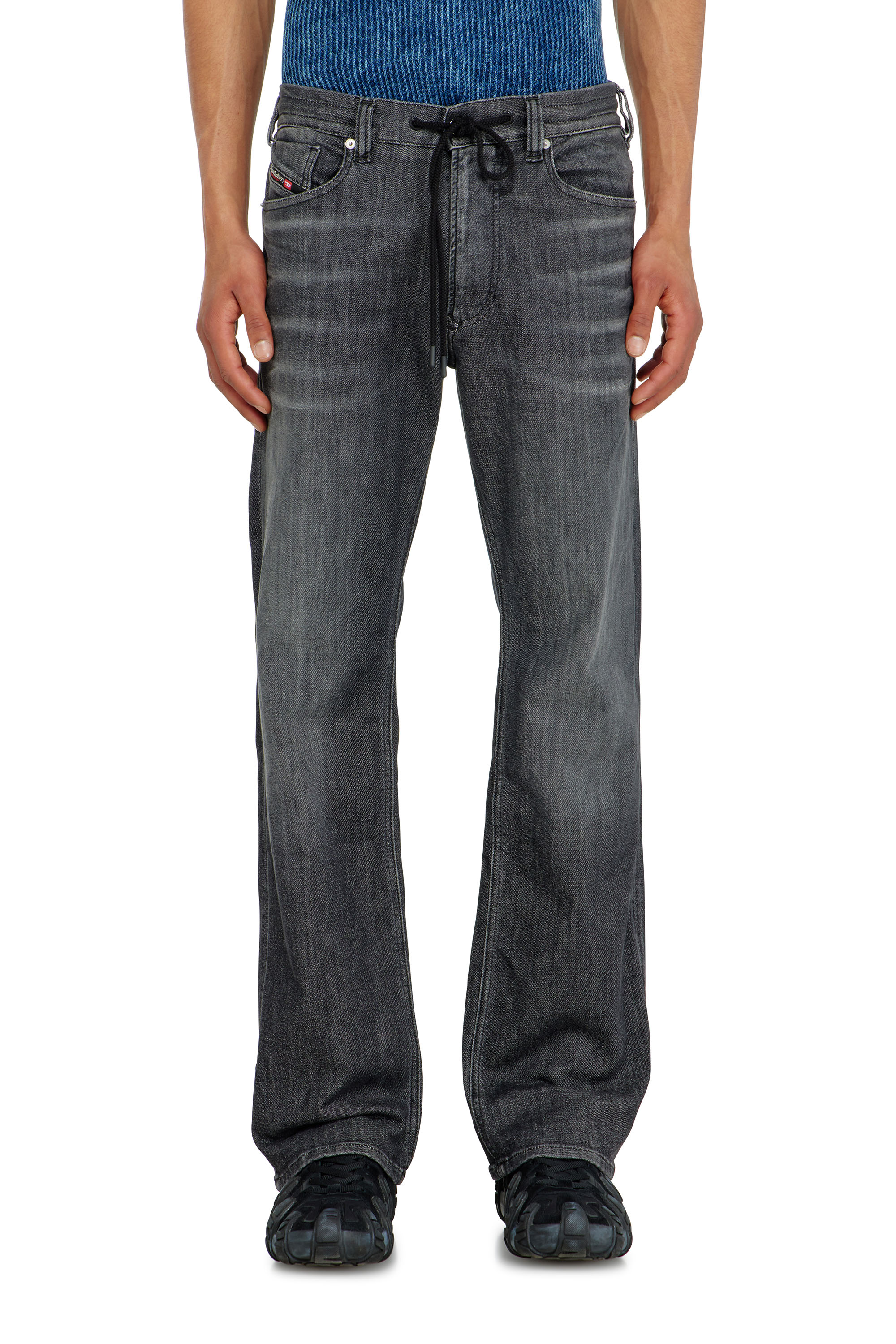 Diesel - Man's Relaxed 2080 D-Reel Joggjeans&reg; 09M66, Black/Dark grey - 2