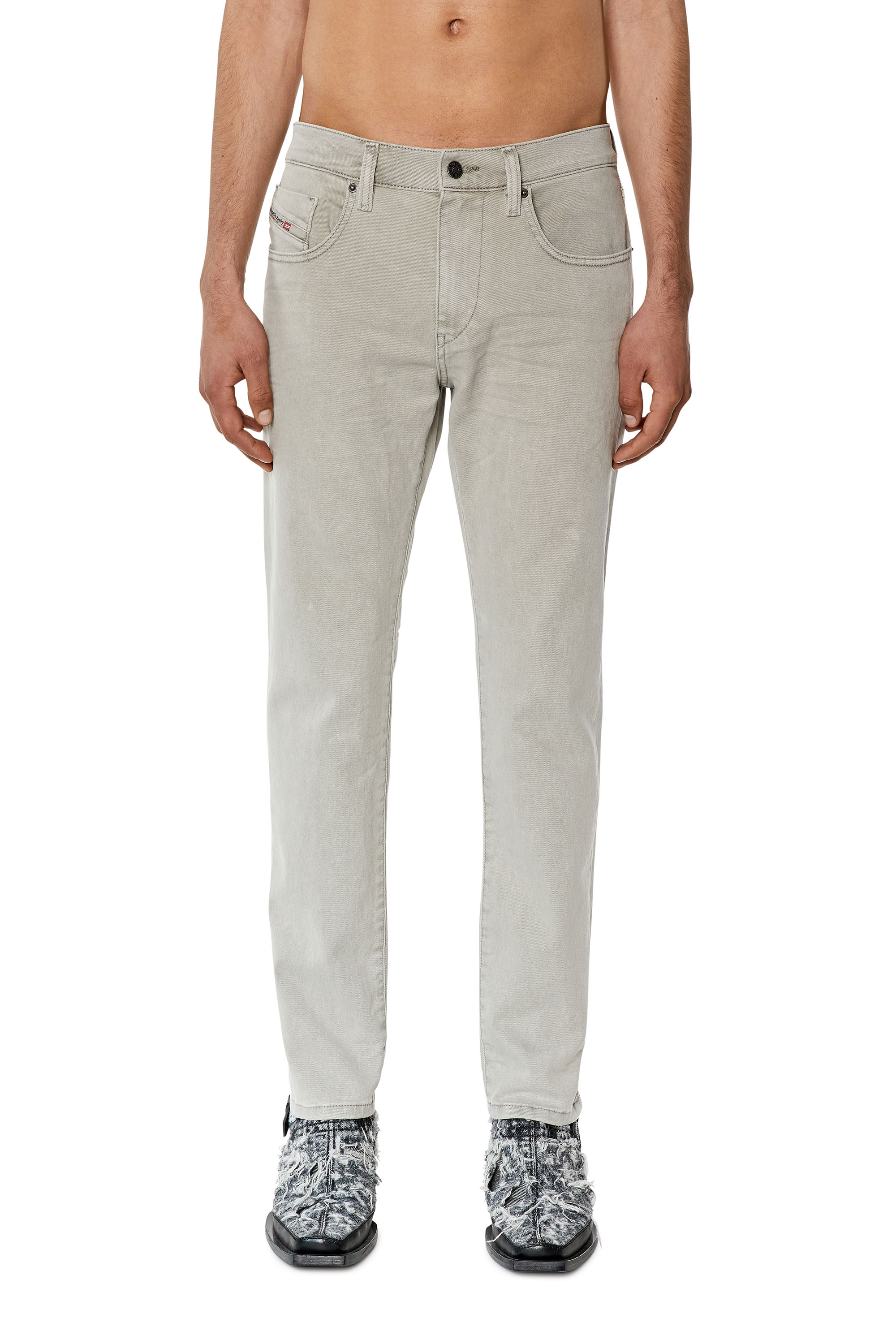 Diesel - Slim Jeans 2019 D-Strukt 0QWTY, Light Grey - Image 2