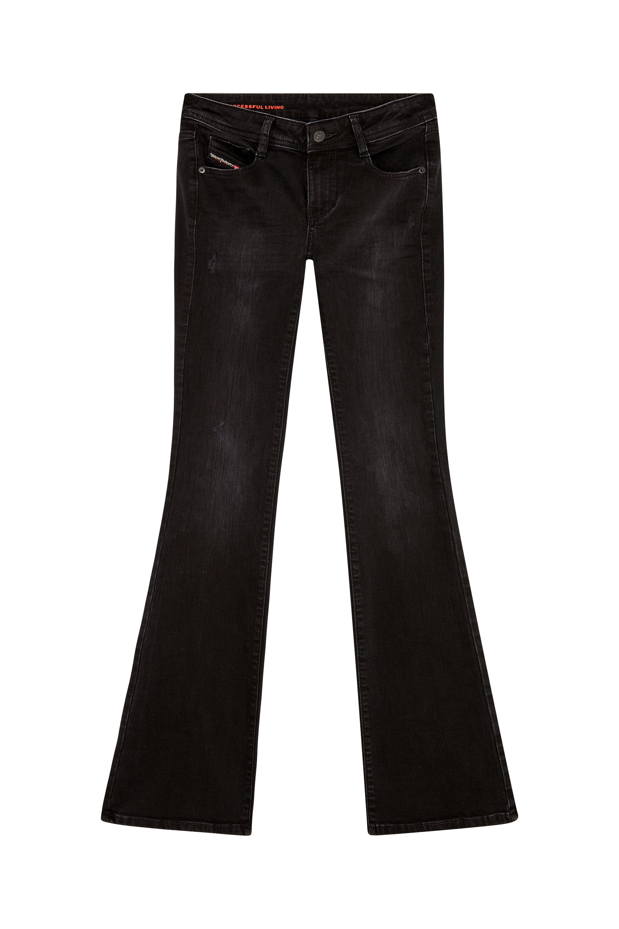 Diesel - 1969 D-Ebbey 0TFAS Bootcut and Flare Jeans, Black/Dark grey - Image 5