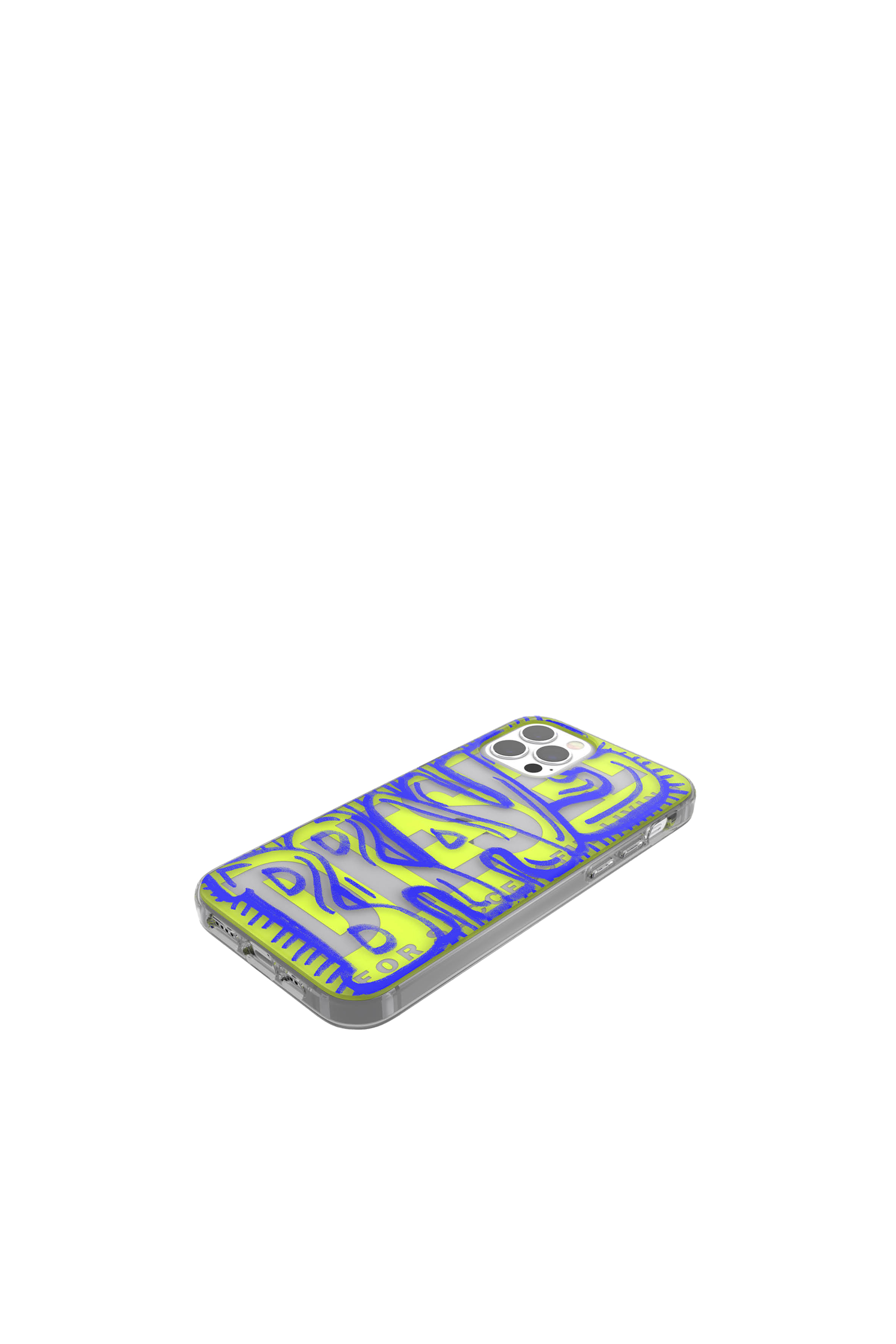 Diesel - 42564 STANDARD CASE, Unisex's Ultra-light TPU Case for iPhone 12/12 Pro in Blue/Green - 4