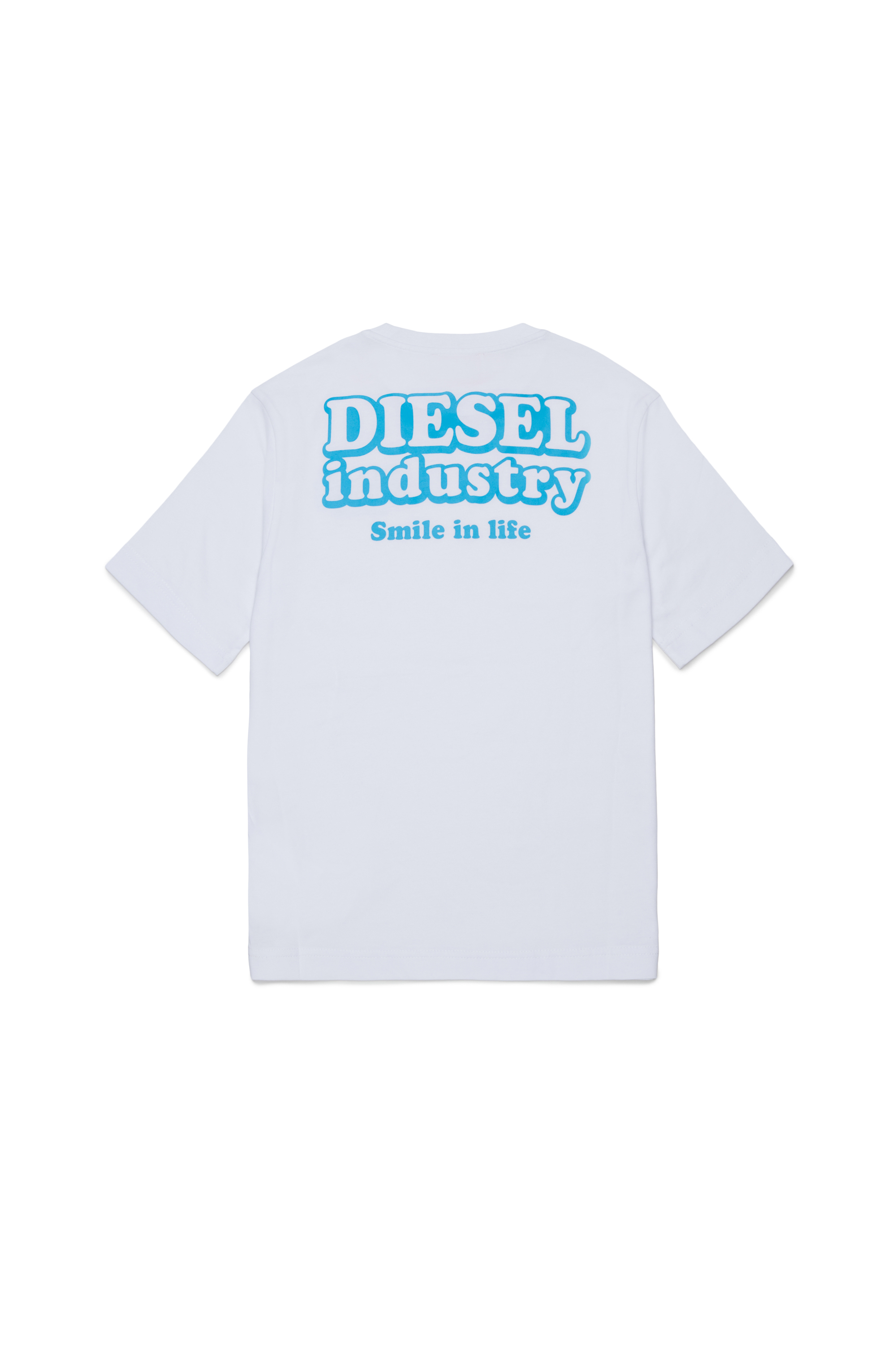 Diesel - TLODIM OVER, Man's T-shirt with Diesel Industry print in White - 2
