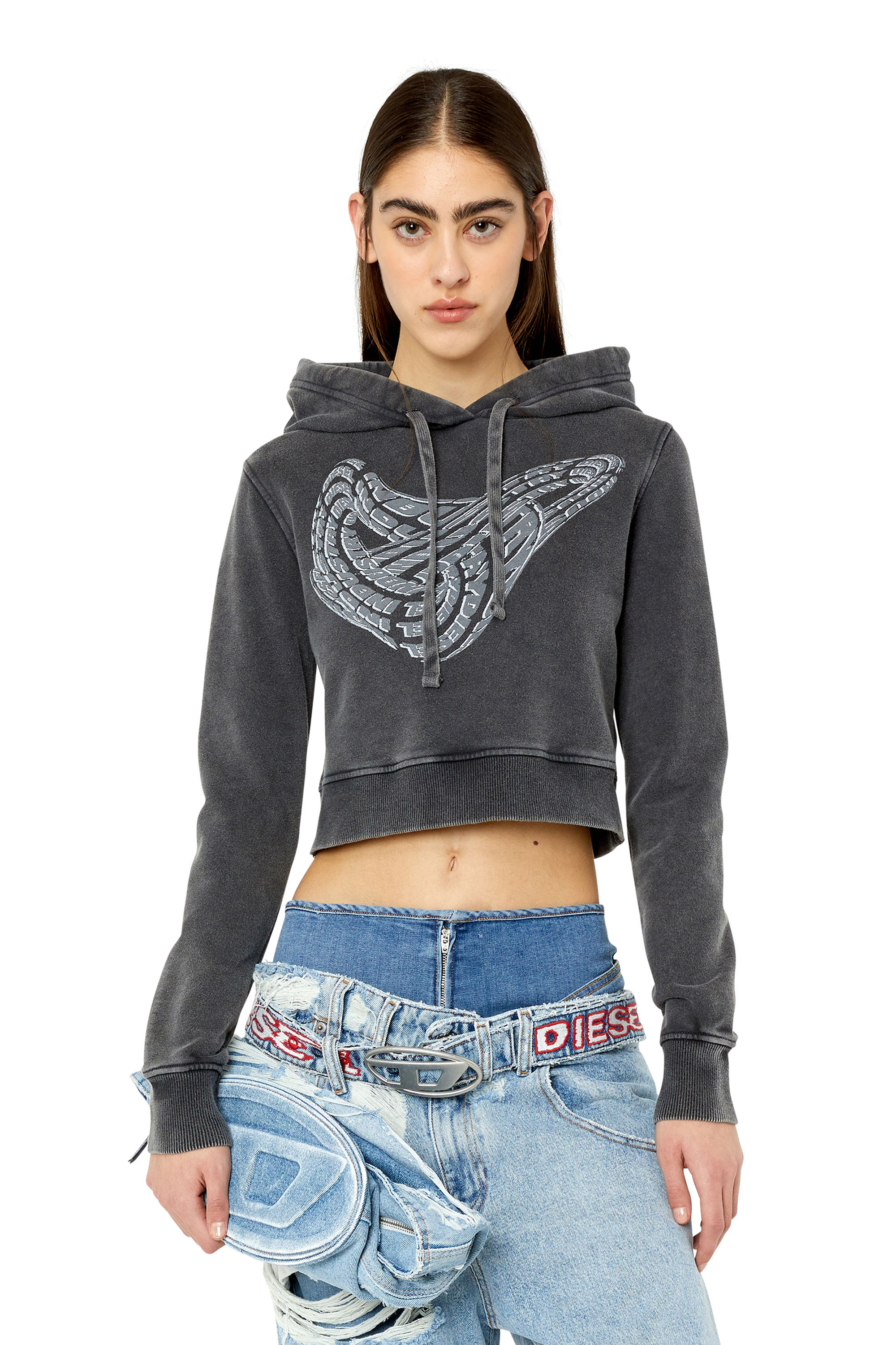Diesel - F-SLIMMY-HOOD-G1, Black - Image 1