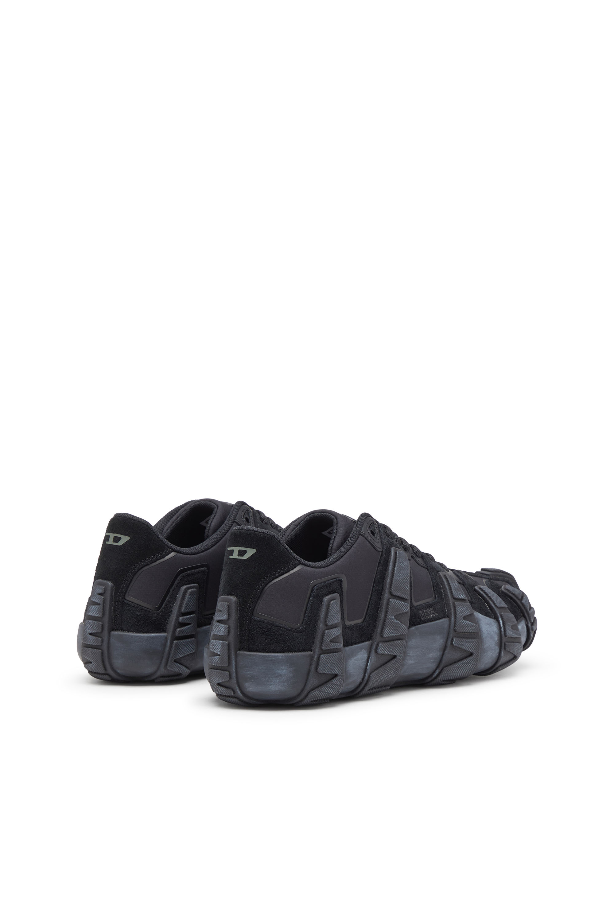 Diesel - S-D-GRIFFE LOW, Man's S-D-Griffe - Nylon sneakers in Black/Blue - 4