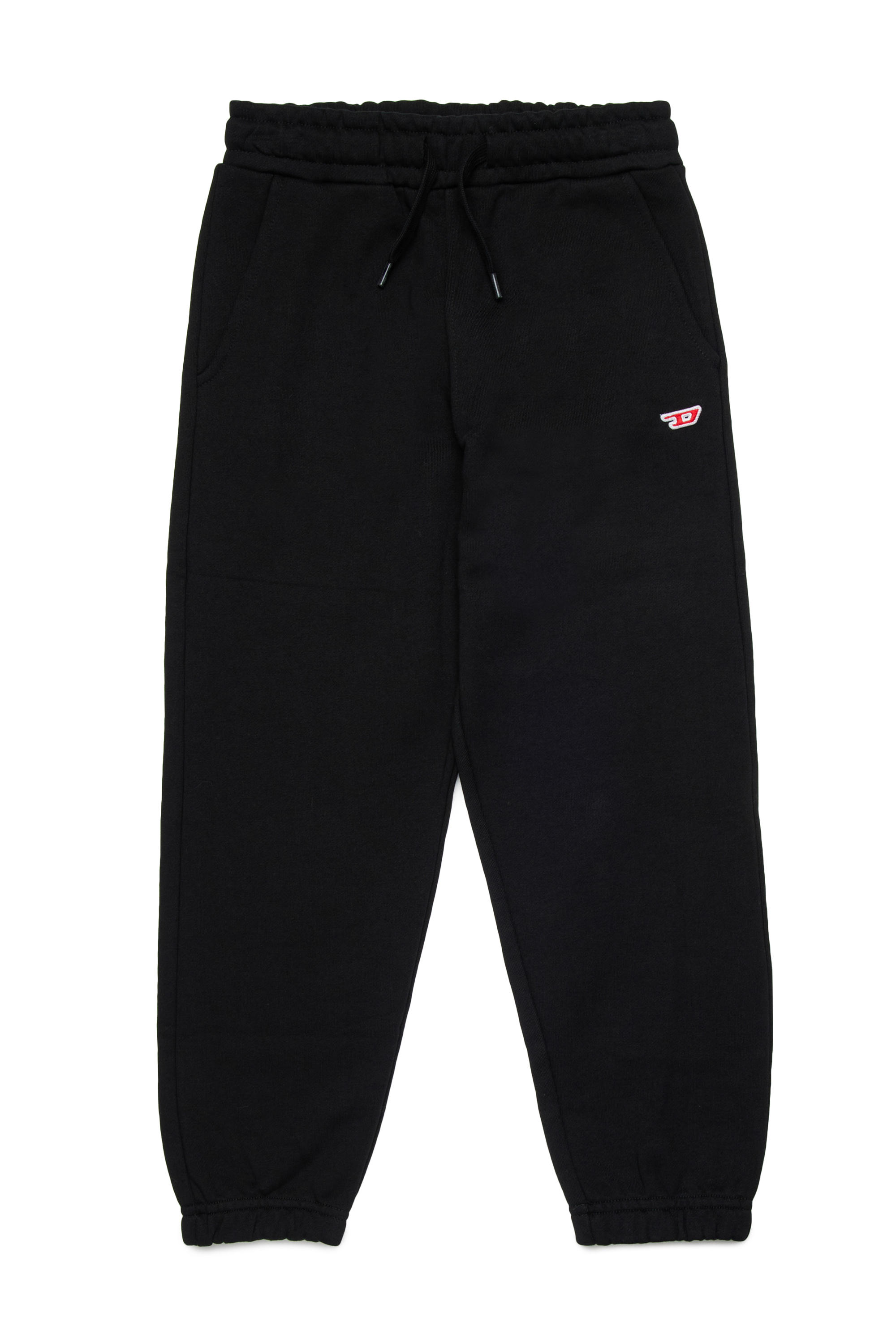 Diesel - PGINND, Unisex's Sweatpants with D logo patch in Black - 1