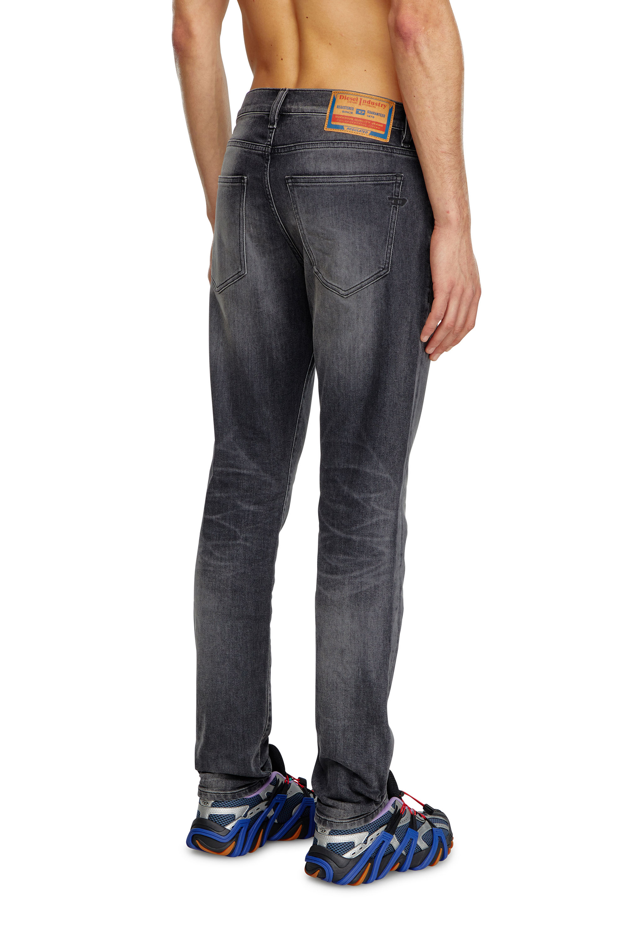 Diesel - Slim Jeans 2019 D-Strukt 09J52, Black/Dark grey - Image 4