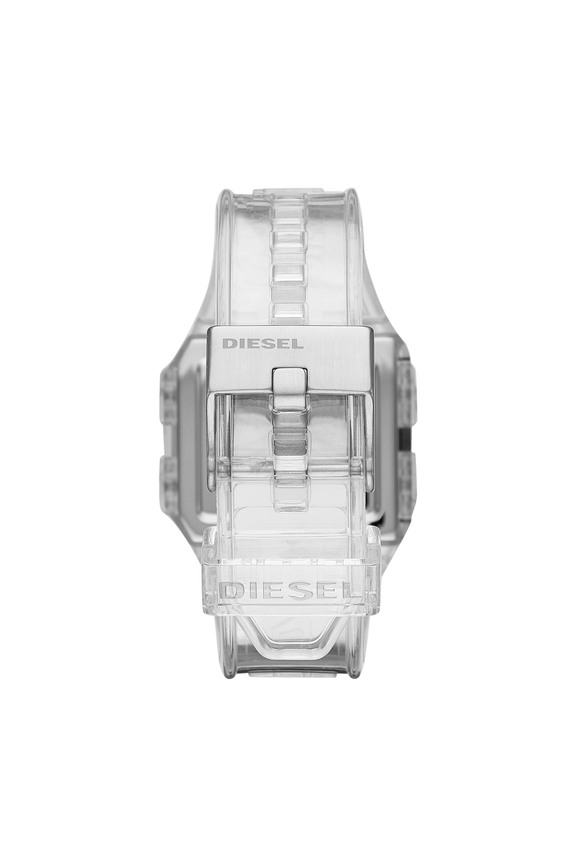 Diesel - DZ1917, Unisex's Chopped Digital Transparent Watch in White - 2