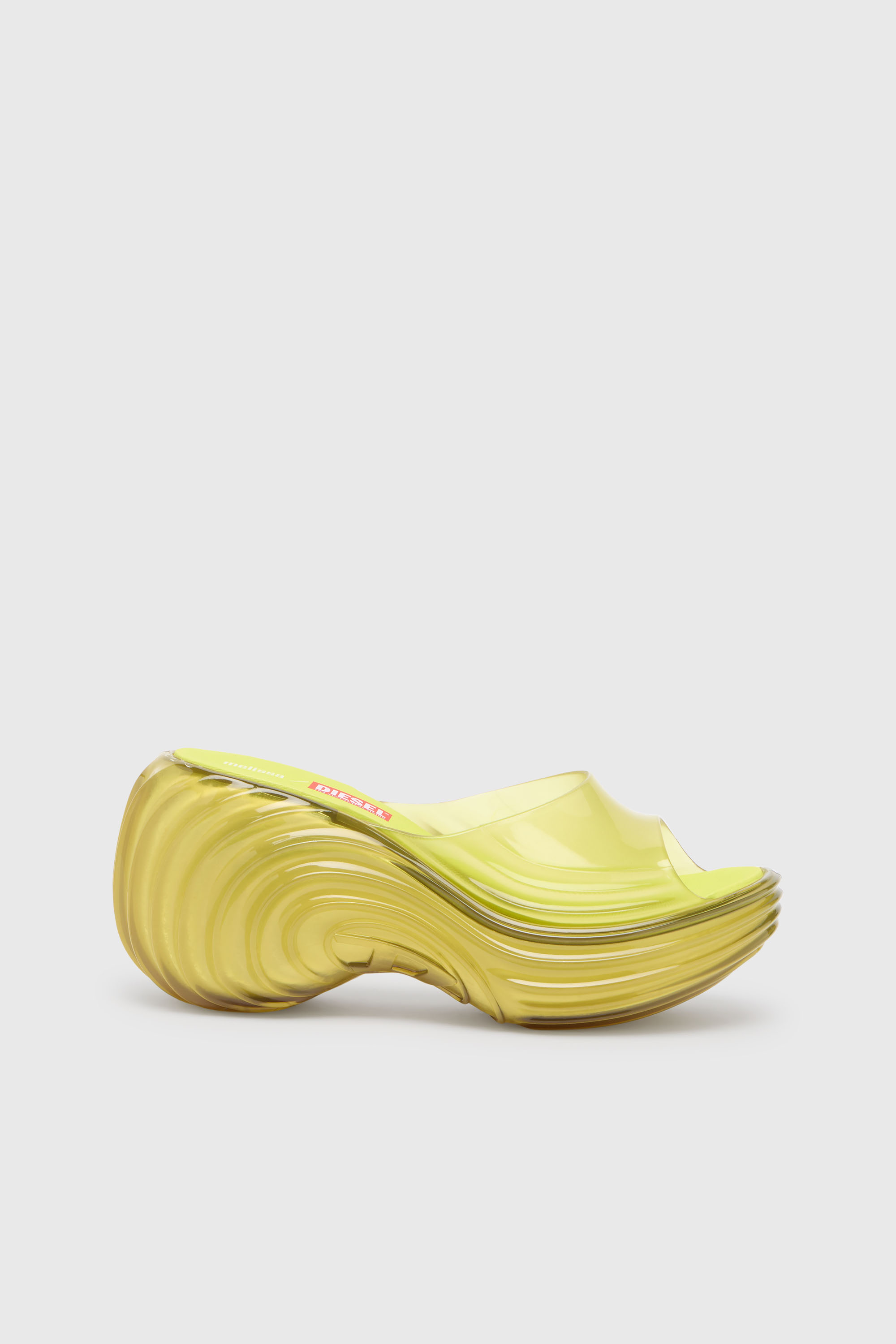 Diesel - MELISSA QUANTUM PLATFORM, Woman's Platform mule in Melflex&reg; in Yellow - 6
