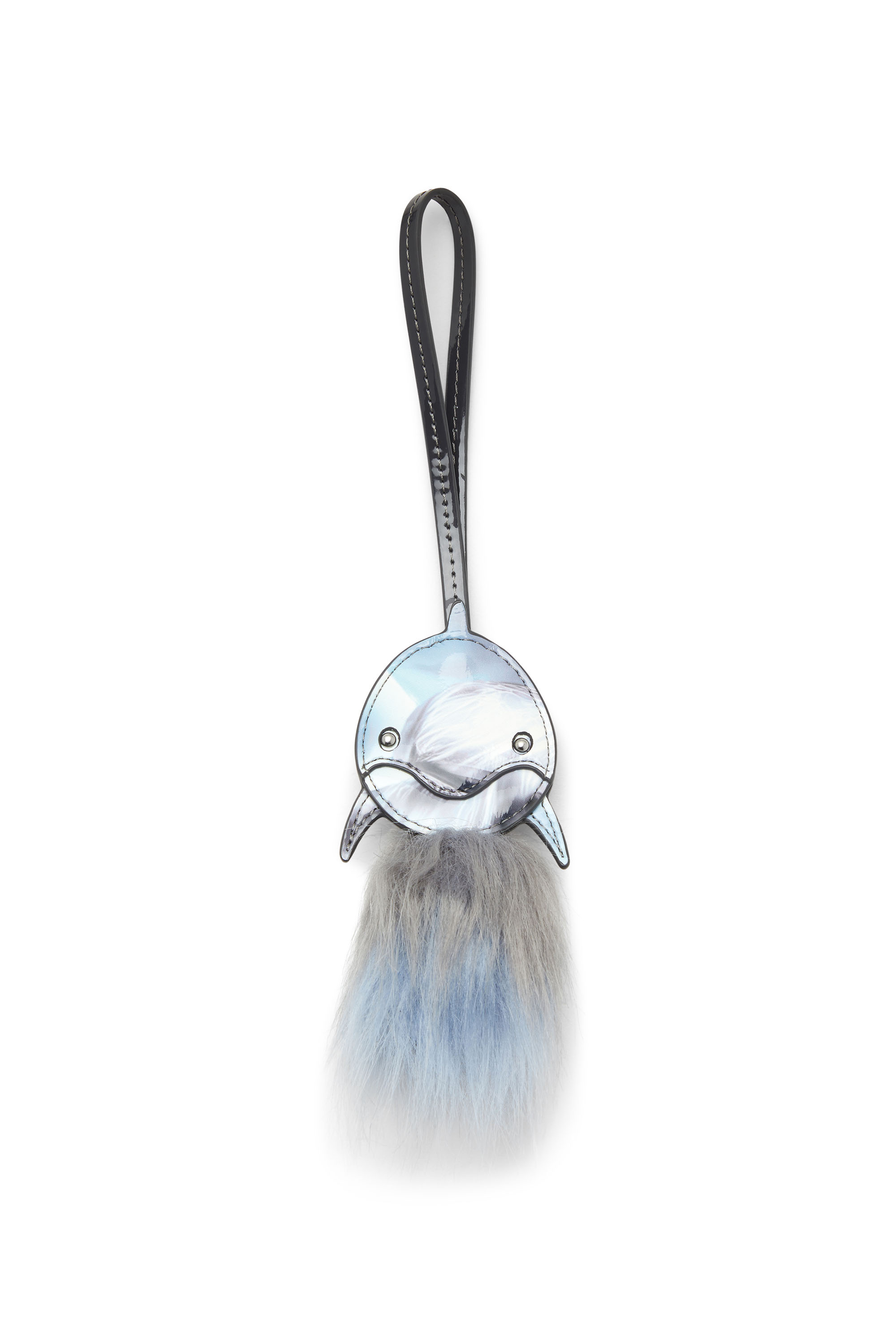 Diesel - FUR CHARMS II, Woman's Soft touch dolphin-shaped Charm in Azure - 1