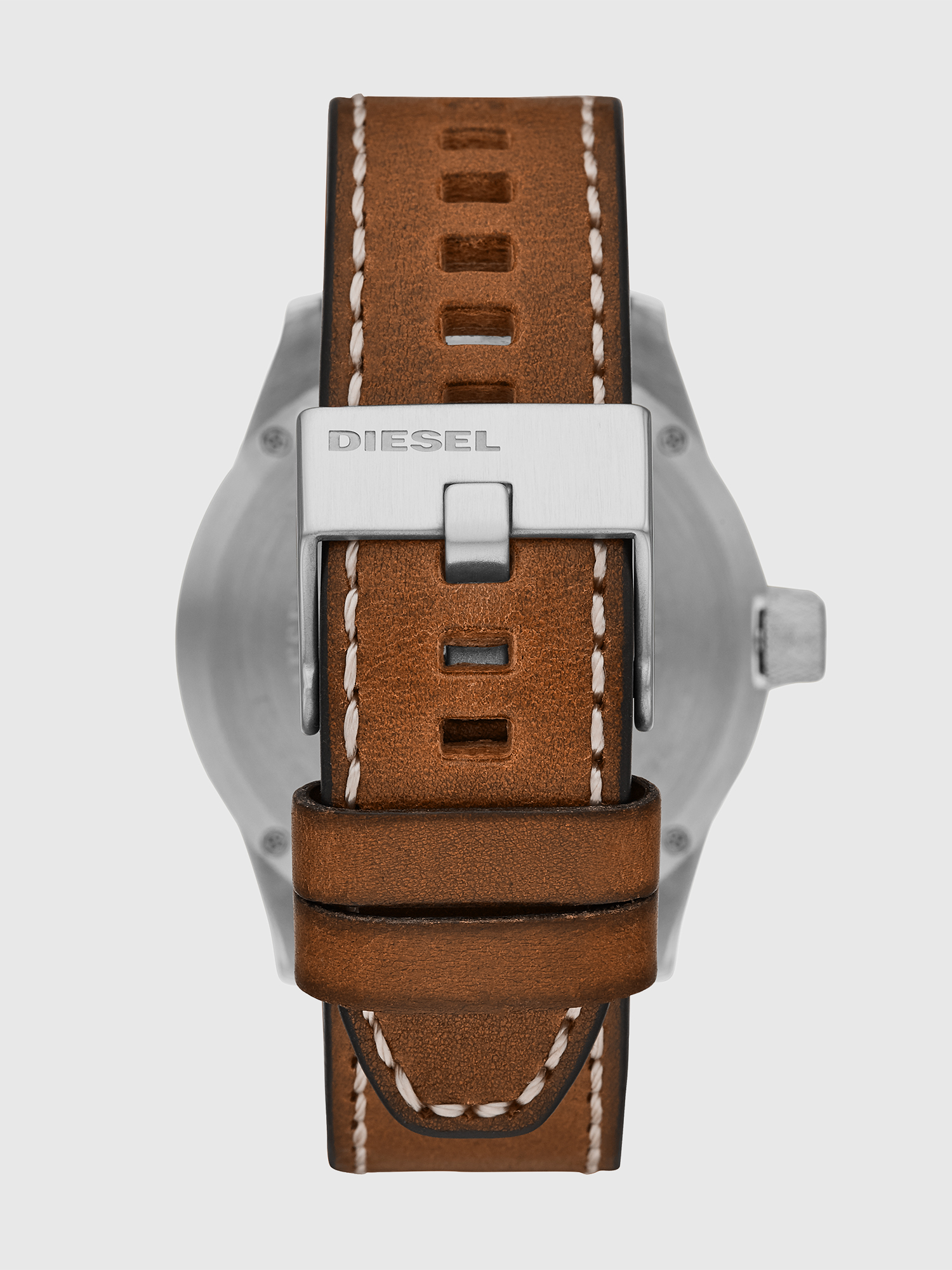 Diesel - DZ1898, Man's Rasp three-hand brown leather watch in Brown - 3