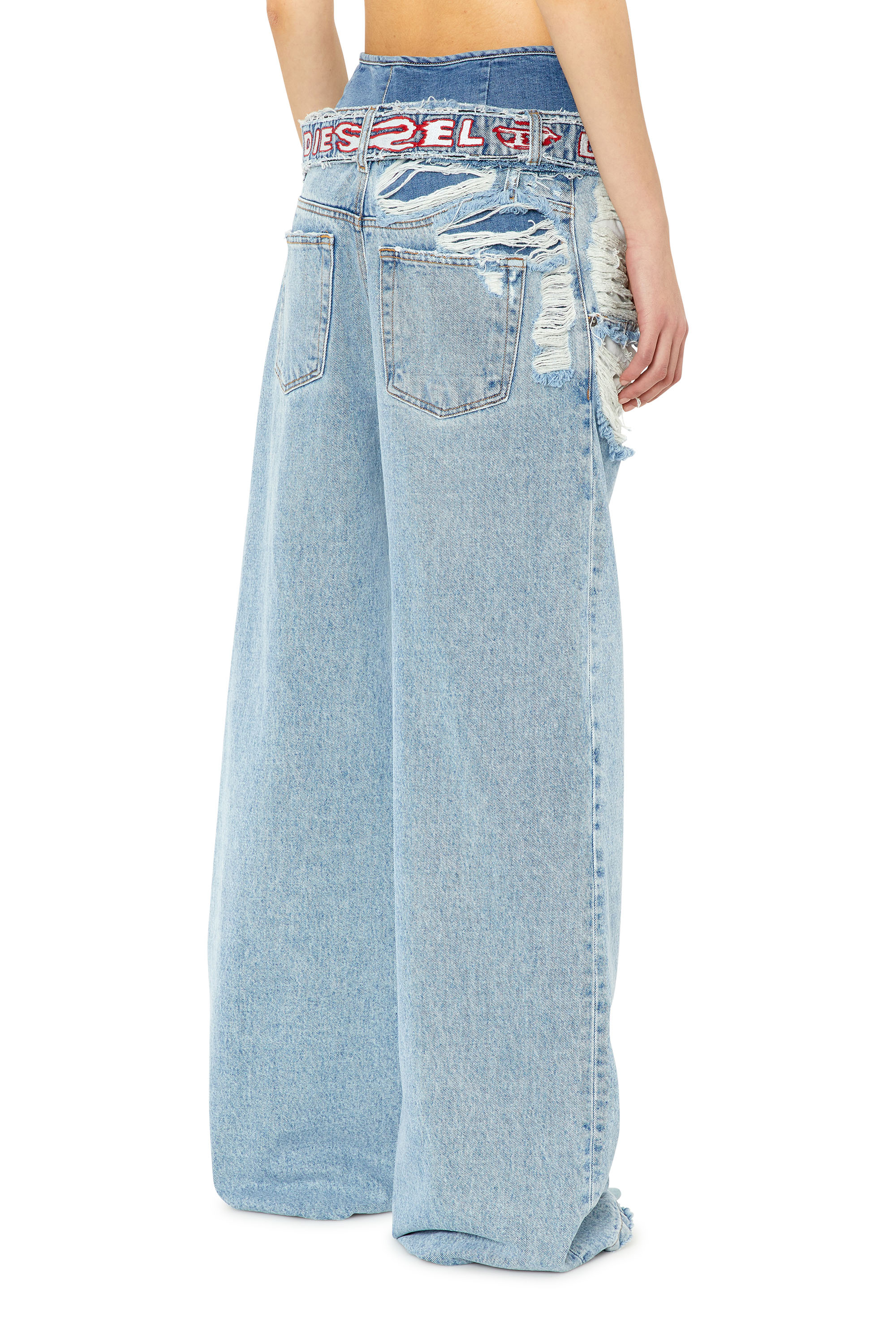 Diesel - D-Illin 0EMAG Boyfriend Jeans, Light Blue - Image 2