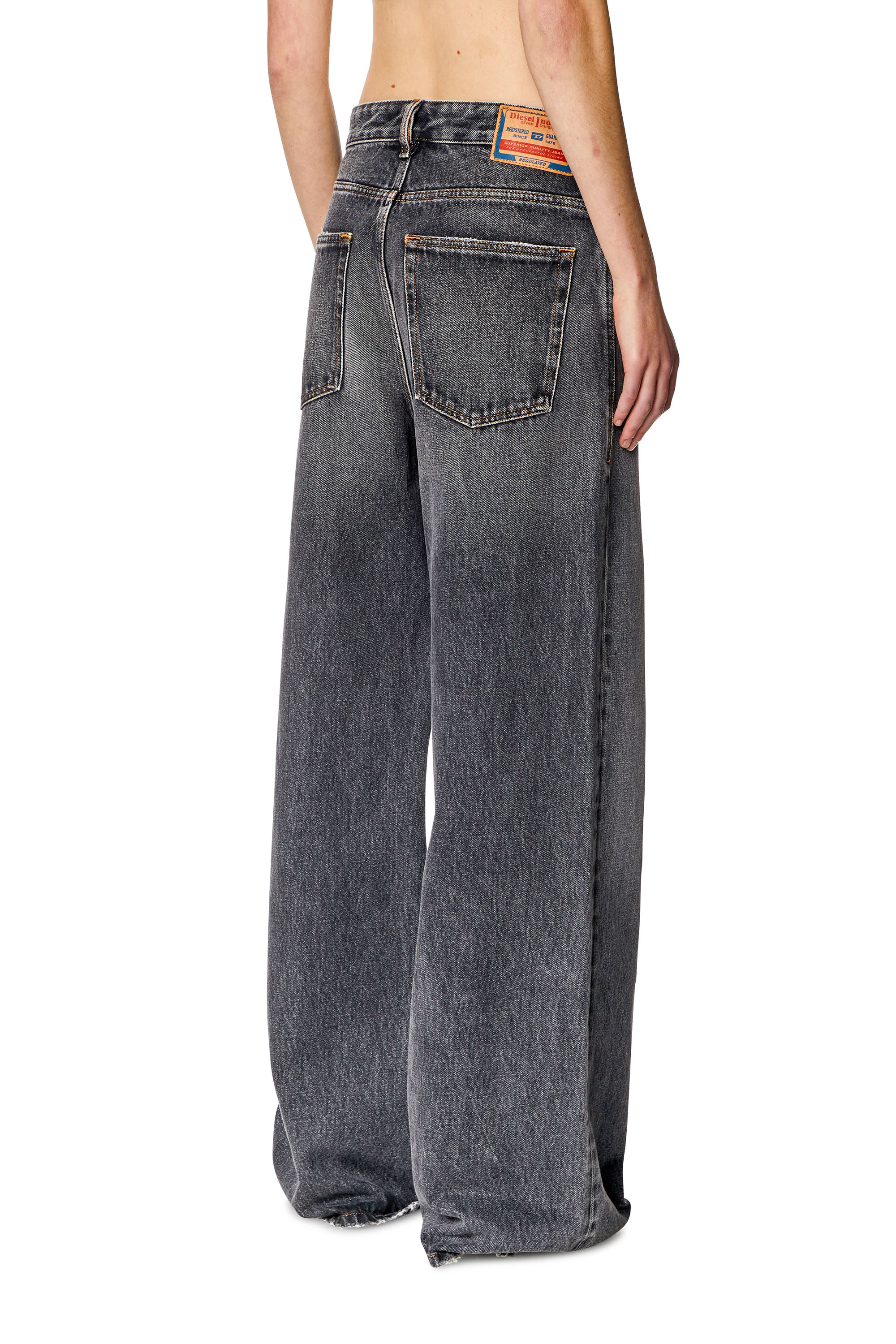 Diesel - 1996 D-Sire 007F6 Straight Jeans, Black/Dark grey - Image 2