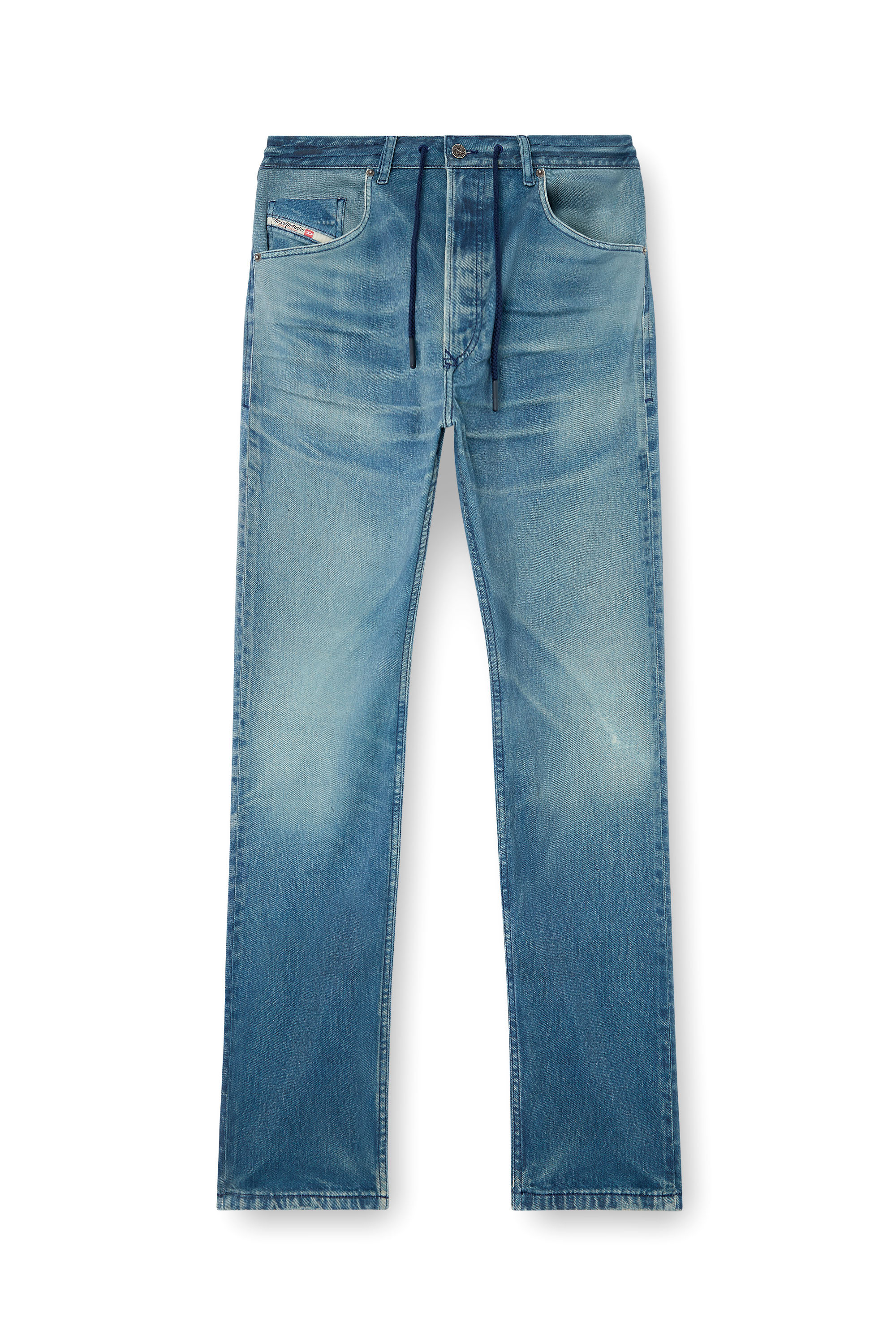 Diesel - Man's Regular 2030 D-Krooley Joggjeans® 068PC, Light Blue - 3