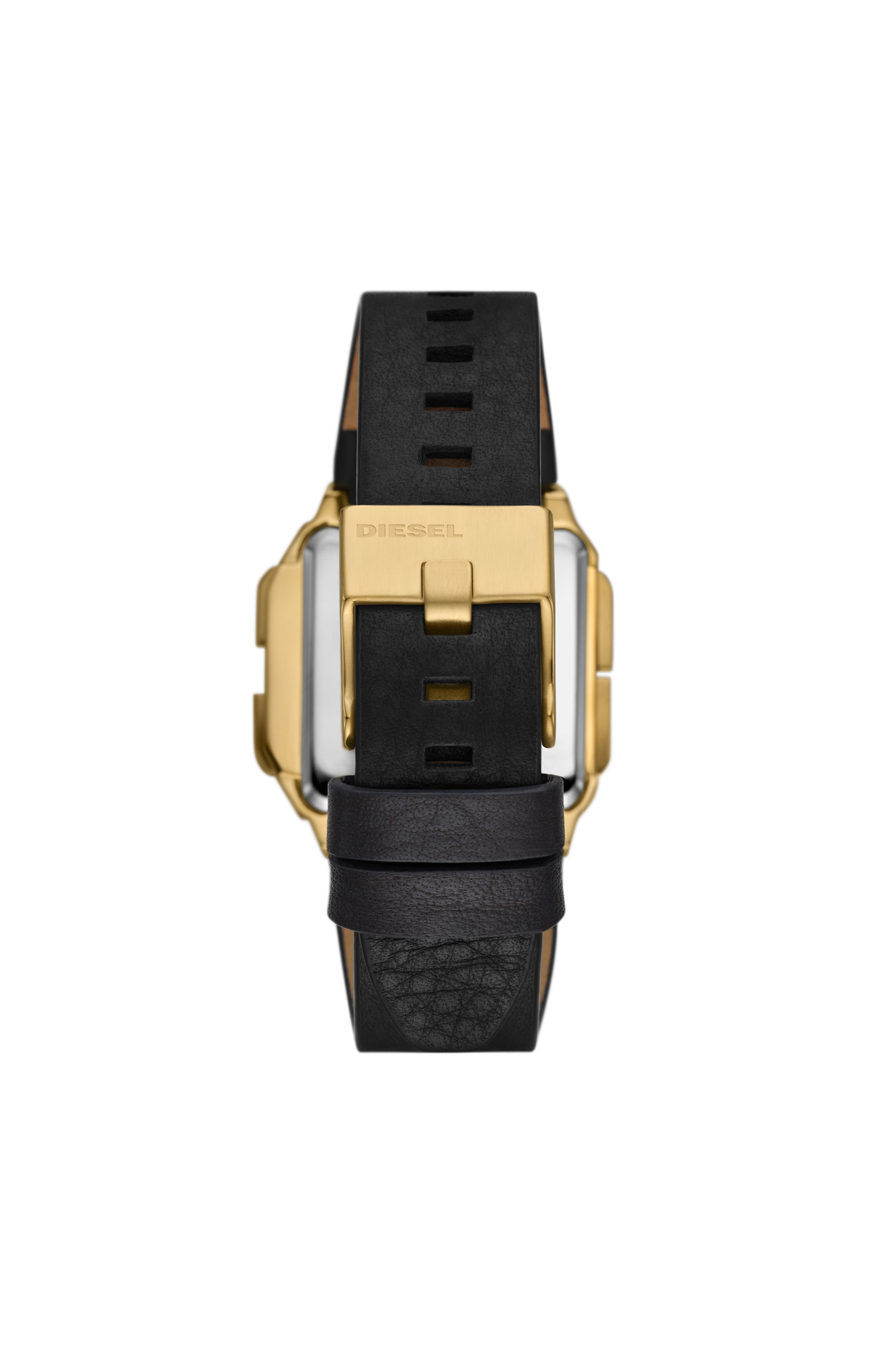 Diesel - DZ1996, Unisex's Chopped digital black leather watch in Black - 2