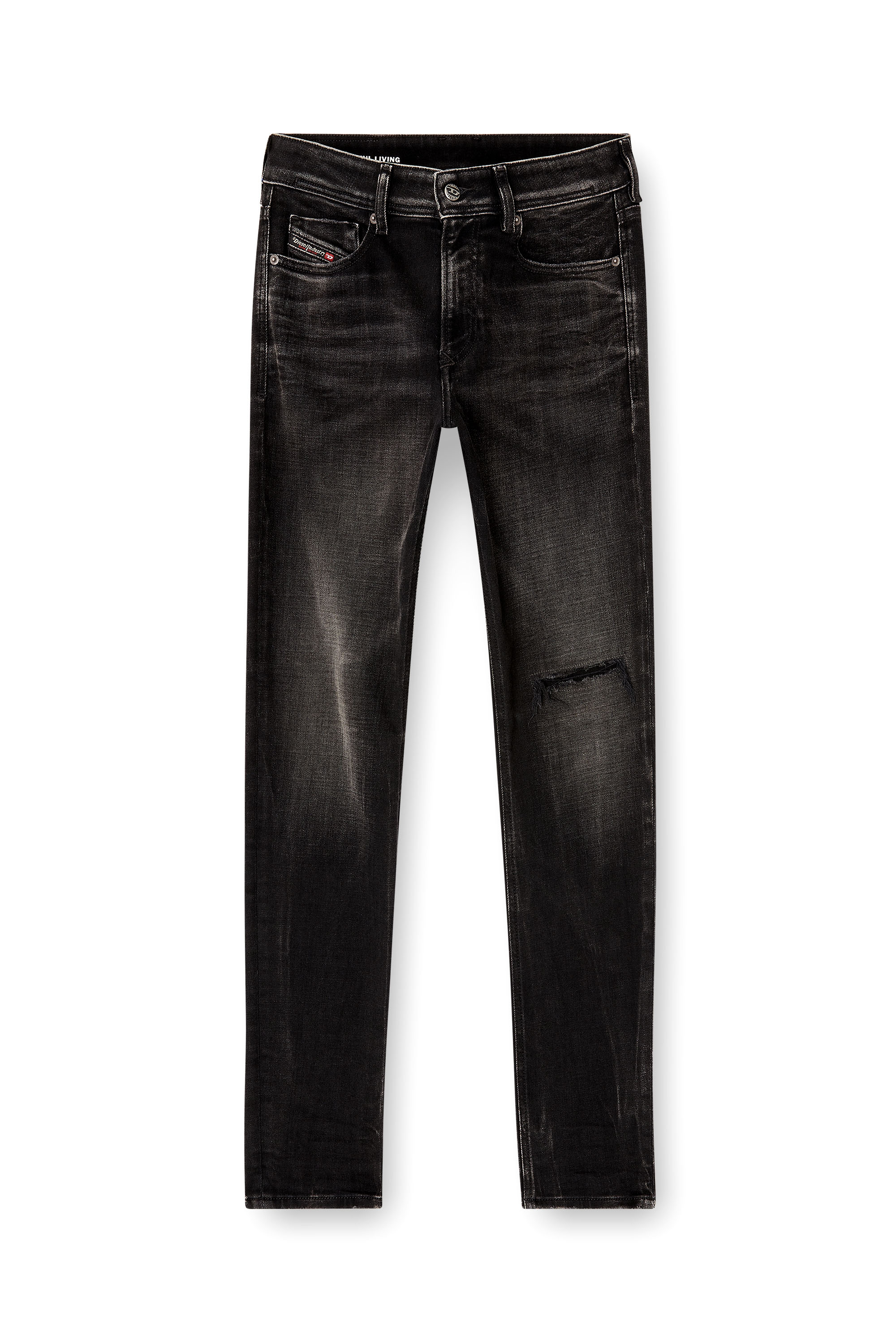 Diesel - Man's Skinny Jeans 1979 Sleenker 09N19, Black/Dark grey - 3