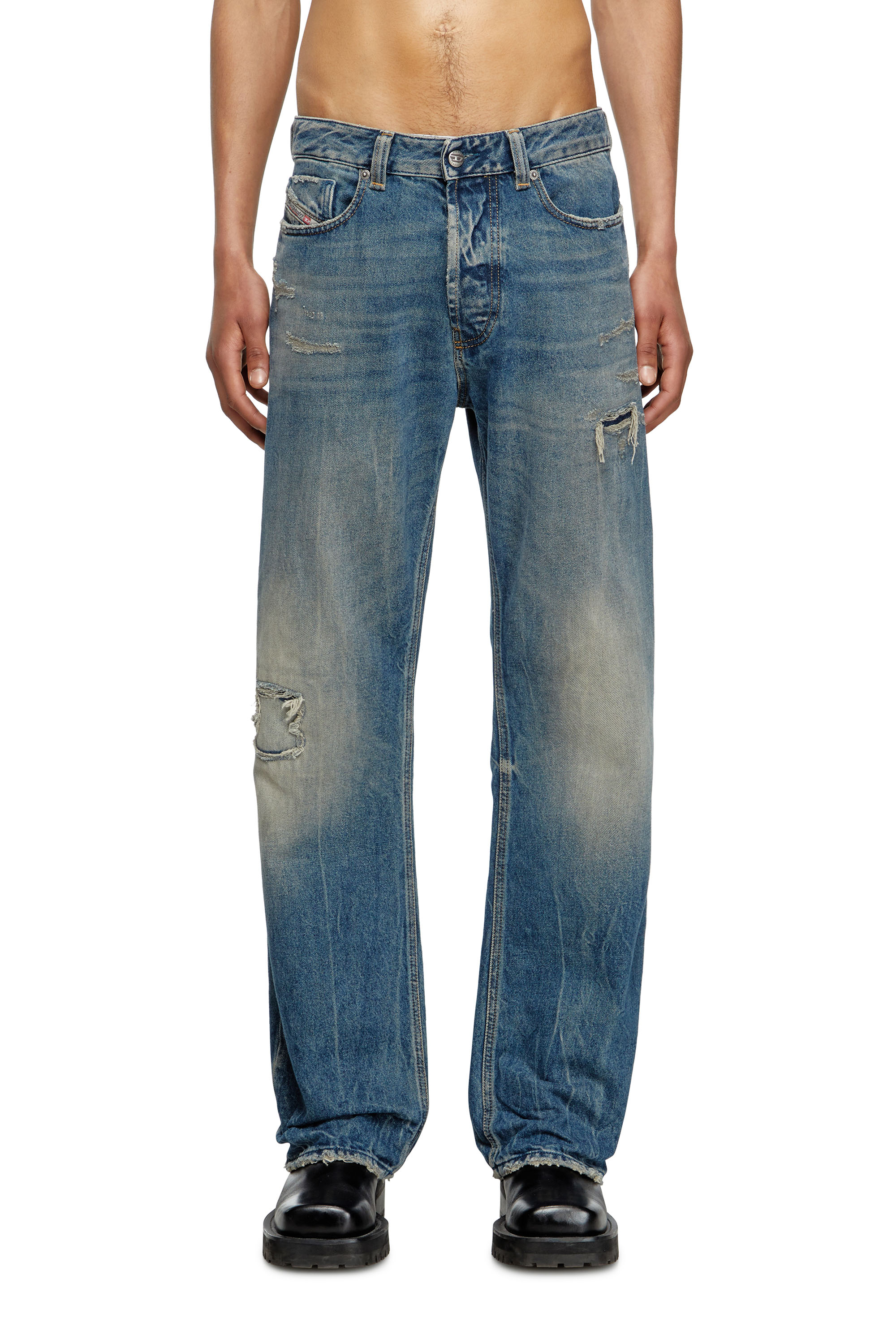 Relaxed Jeans 1980 D-Eeper 09M28, Medium blue Diesel - Man's Relaxed Jeans 1980 D-Eeper 09M28, Medium blue - 3