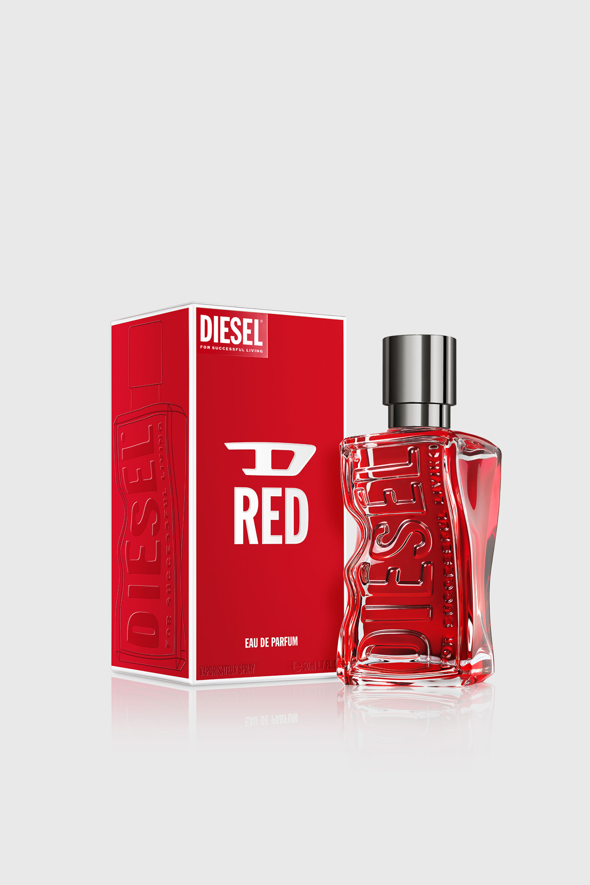 Diesel - D RED 50 ML, Man's D RED 50ml, 1.7 FL.OZ., Eau de Parfum in Red - 2