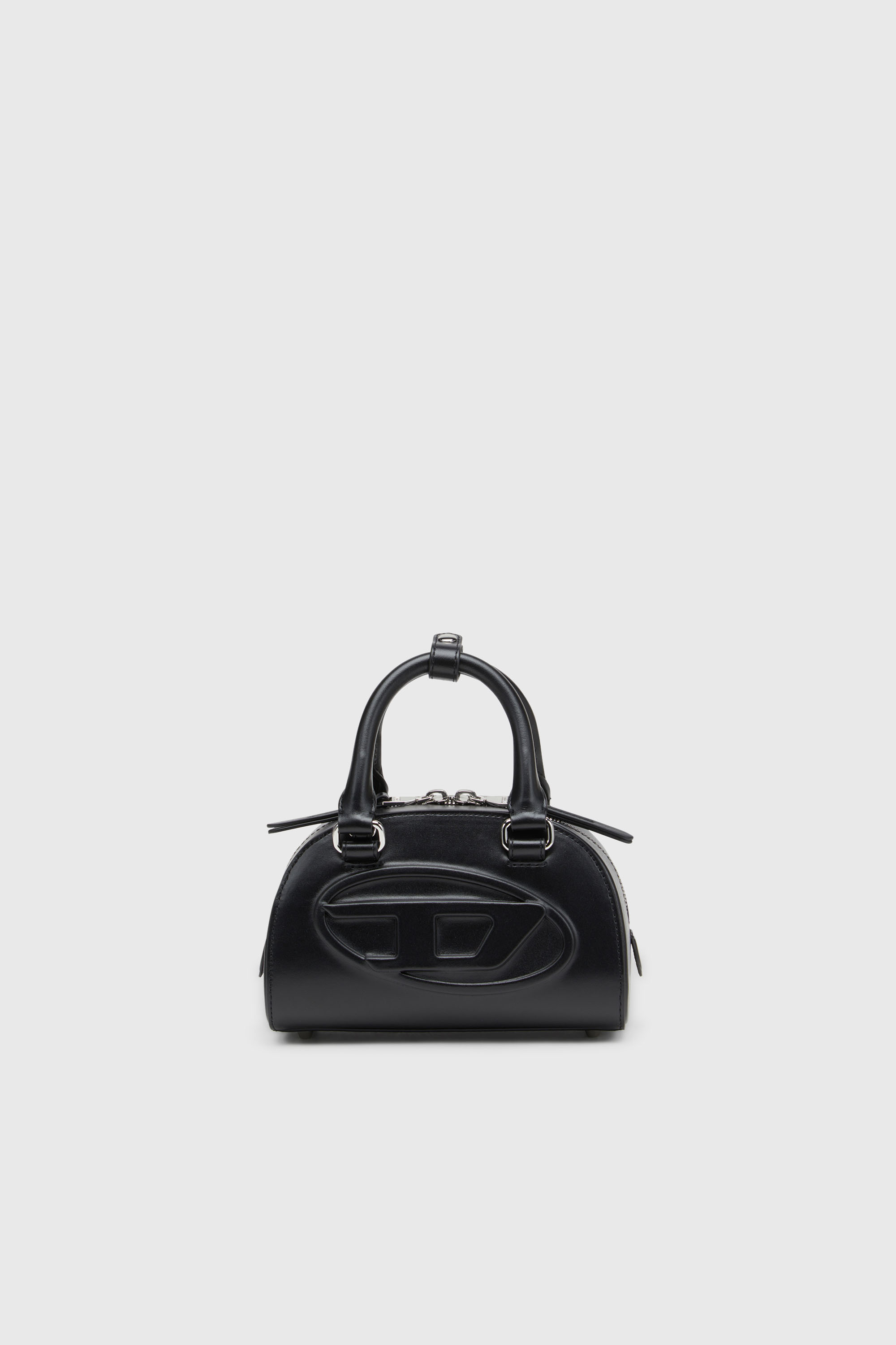 Diesel - 1DR DOME CROSSBODY, Woman's 1DR Dome-Leather Small bowling bag in Black - 2