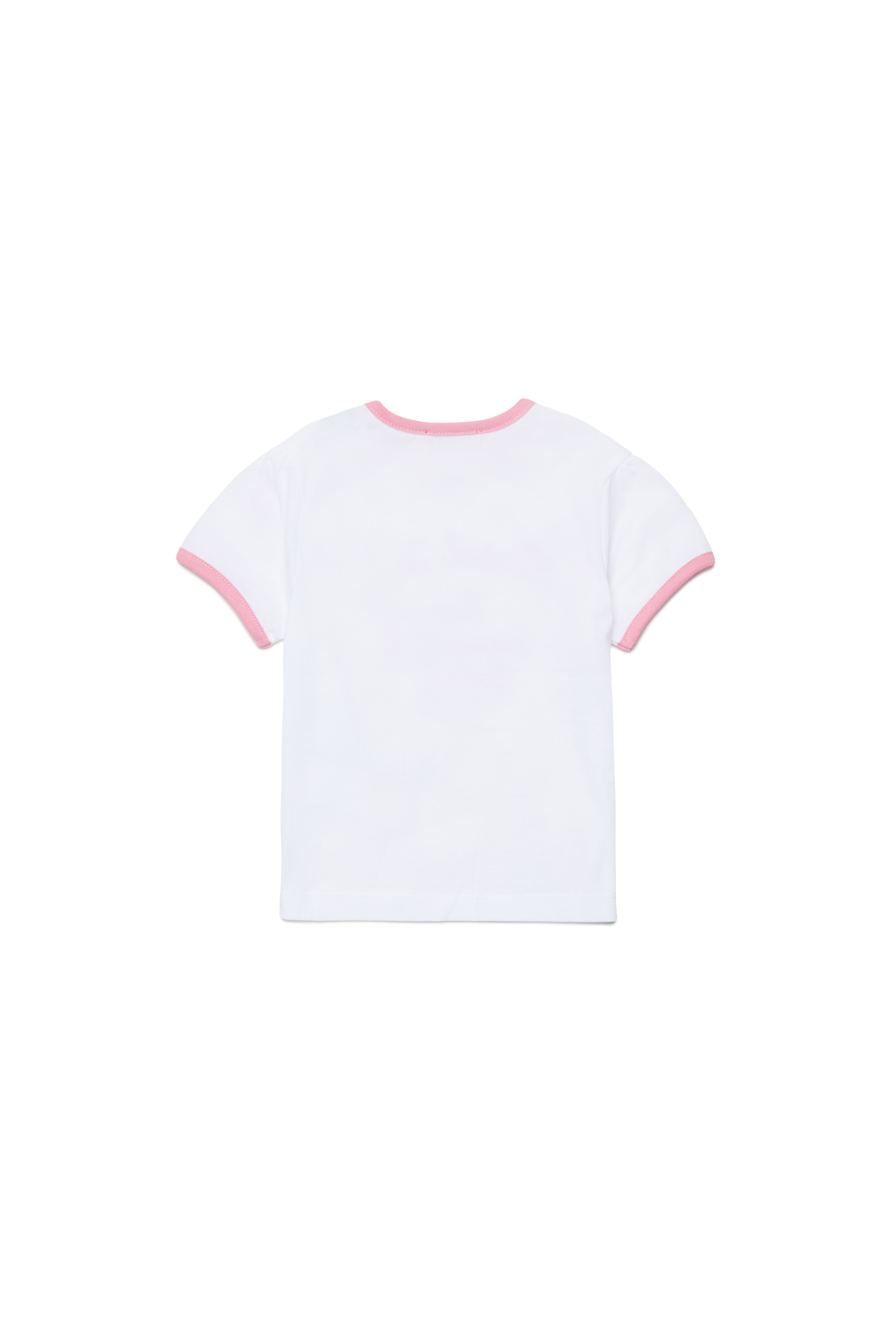 Diesel - TELAB, Woman's Ring T-shirt with embroidery in White - 2