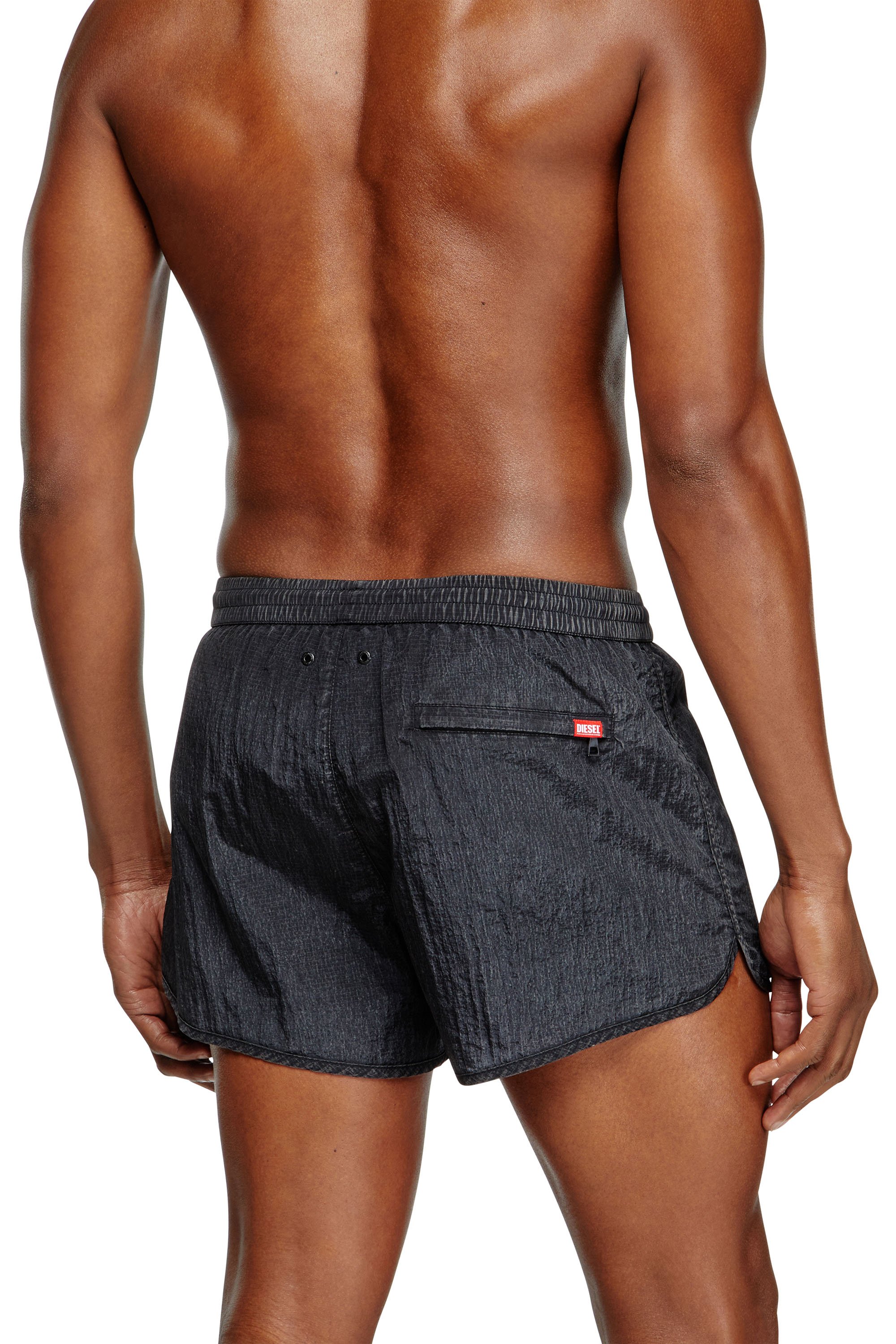 Diesel - OLIVER-30-D-POP, Man's Swim shorts in treated ripstop in Black - 3