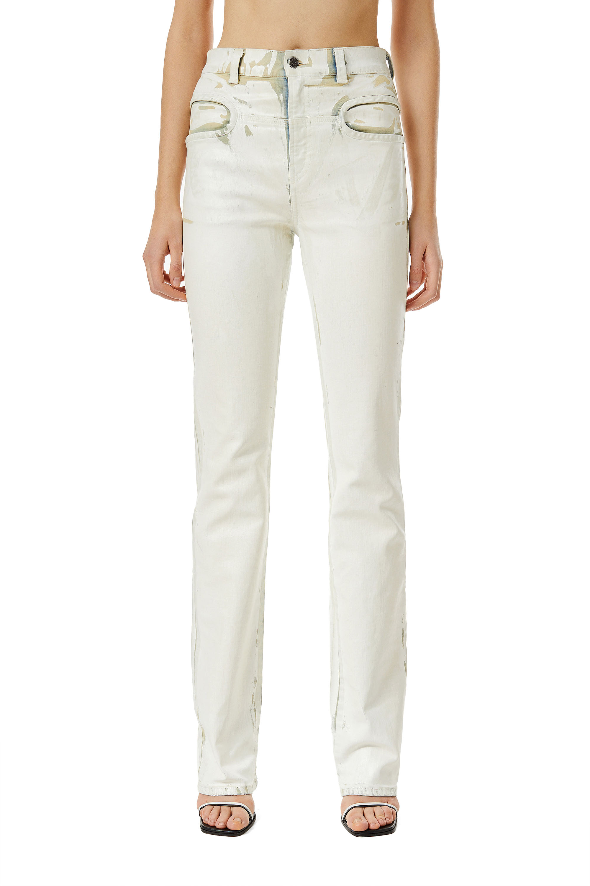 Diesel - D-LYA 0EIAE Slim Jeans, White - Image 1