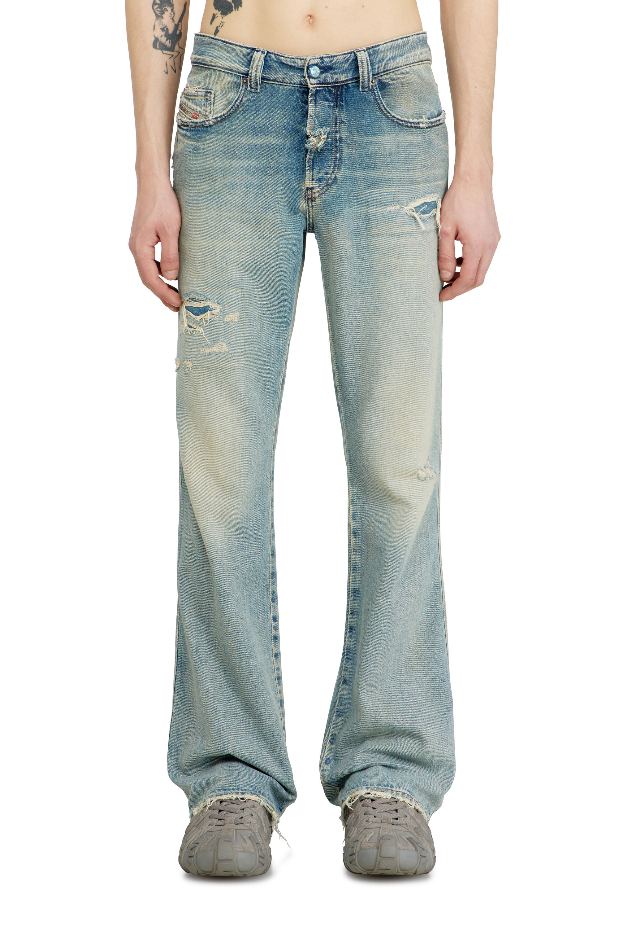 Diesel - Man's Bootcut Jeans 1998 D-Buck 09N23, Light Blue - 1