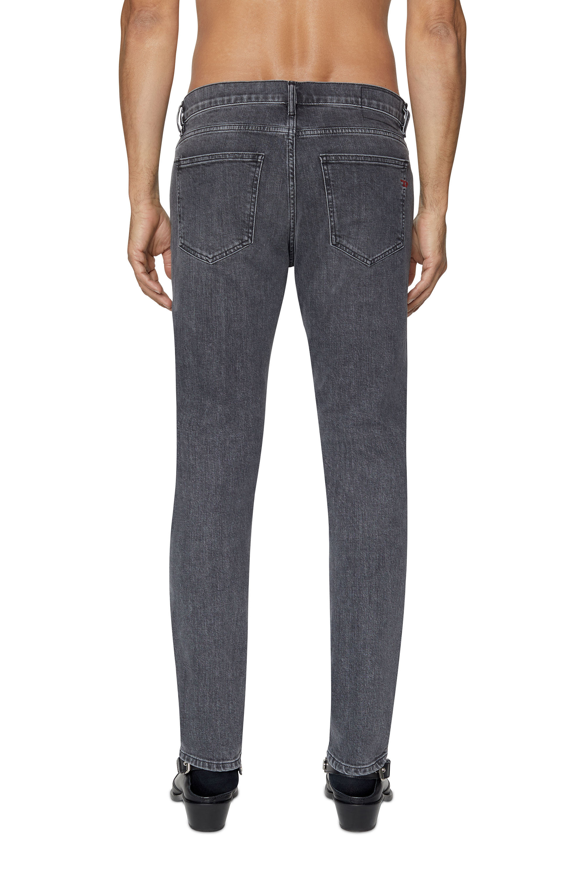 Diesel - Slim Jeans 2019 D-Strukt 09C47, Black/Dark grey - Image 3