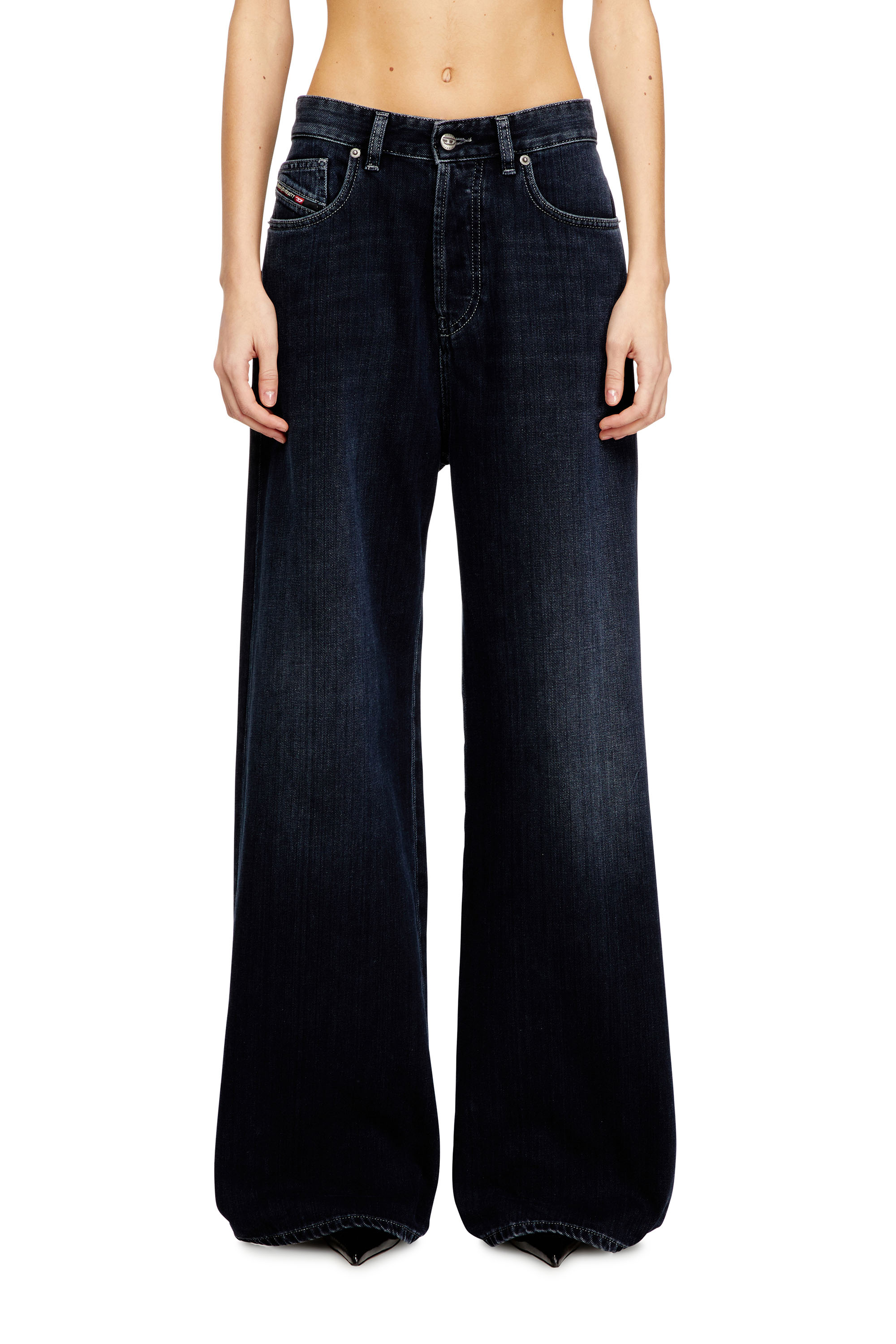 Diesel - Woman's Relaxed Jeans 1996 D-Sire 09Q19, Dark Blue - 1