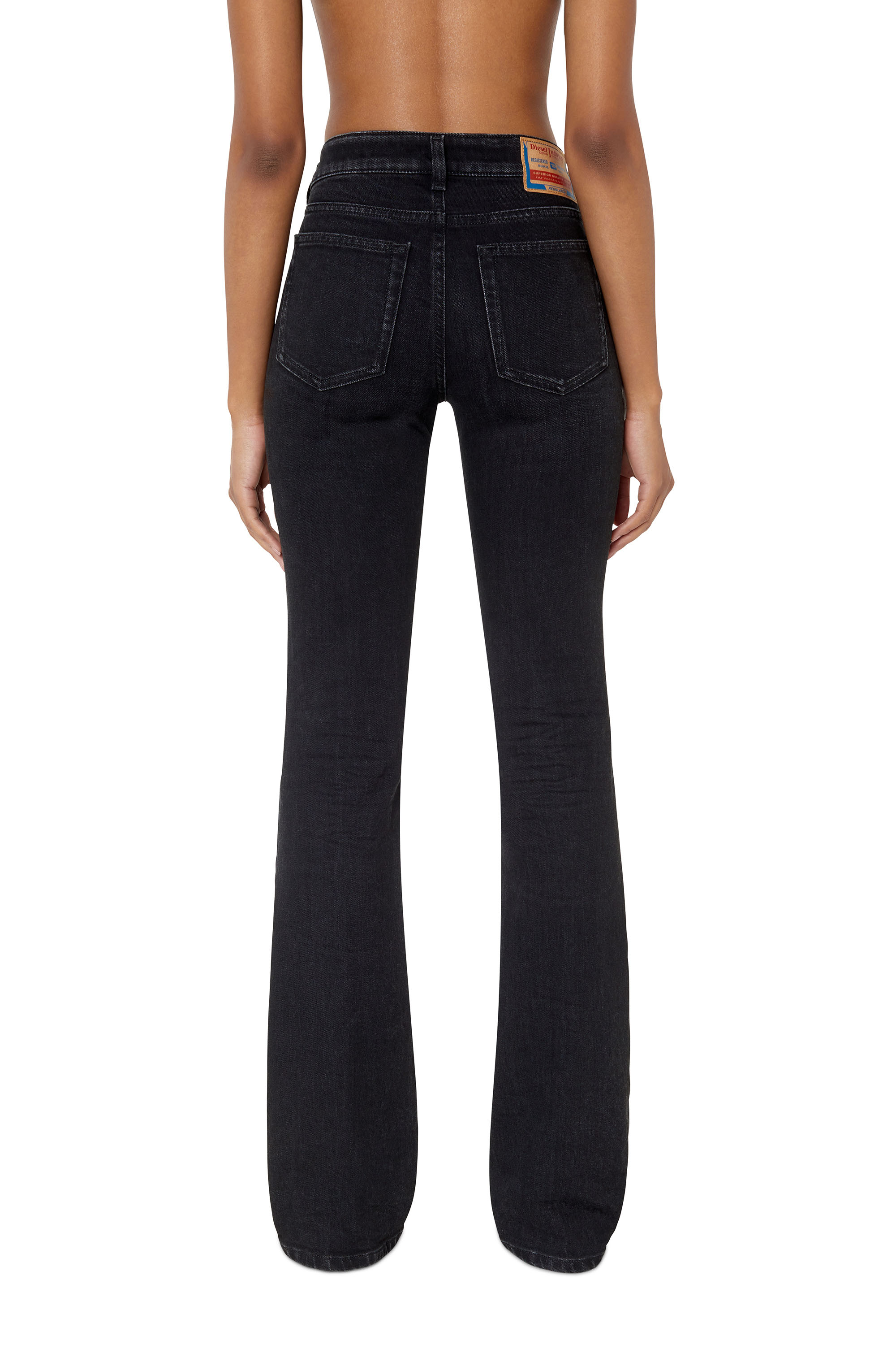 Diesel - 1969 D-Ebbey 09D48 Bootcut and Flare Jeans, Black/Dark grey - Image 2