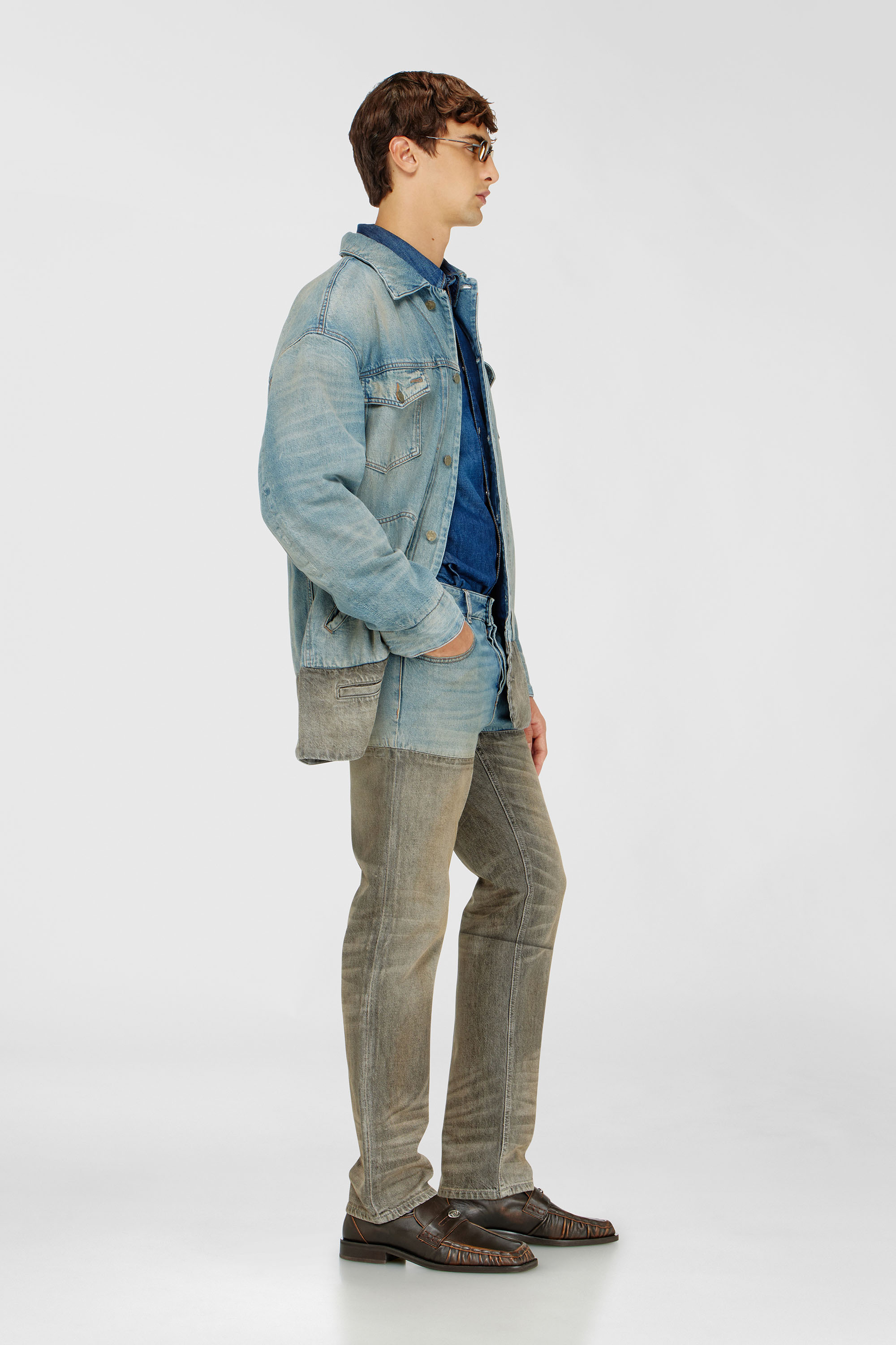Diesel - Man's Slim Jeans 1993 D-Vyl 0ADDX, Grey/Blue - 1