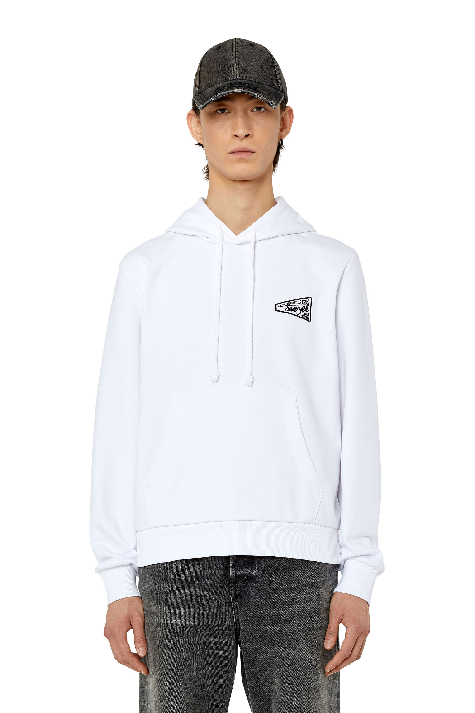 Diesel - S-GINN-HOOD-K31, White - Image 1