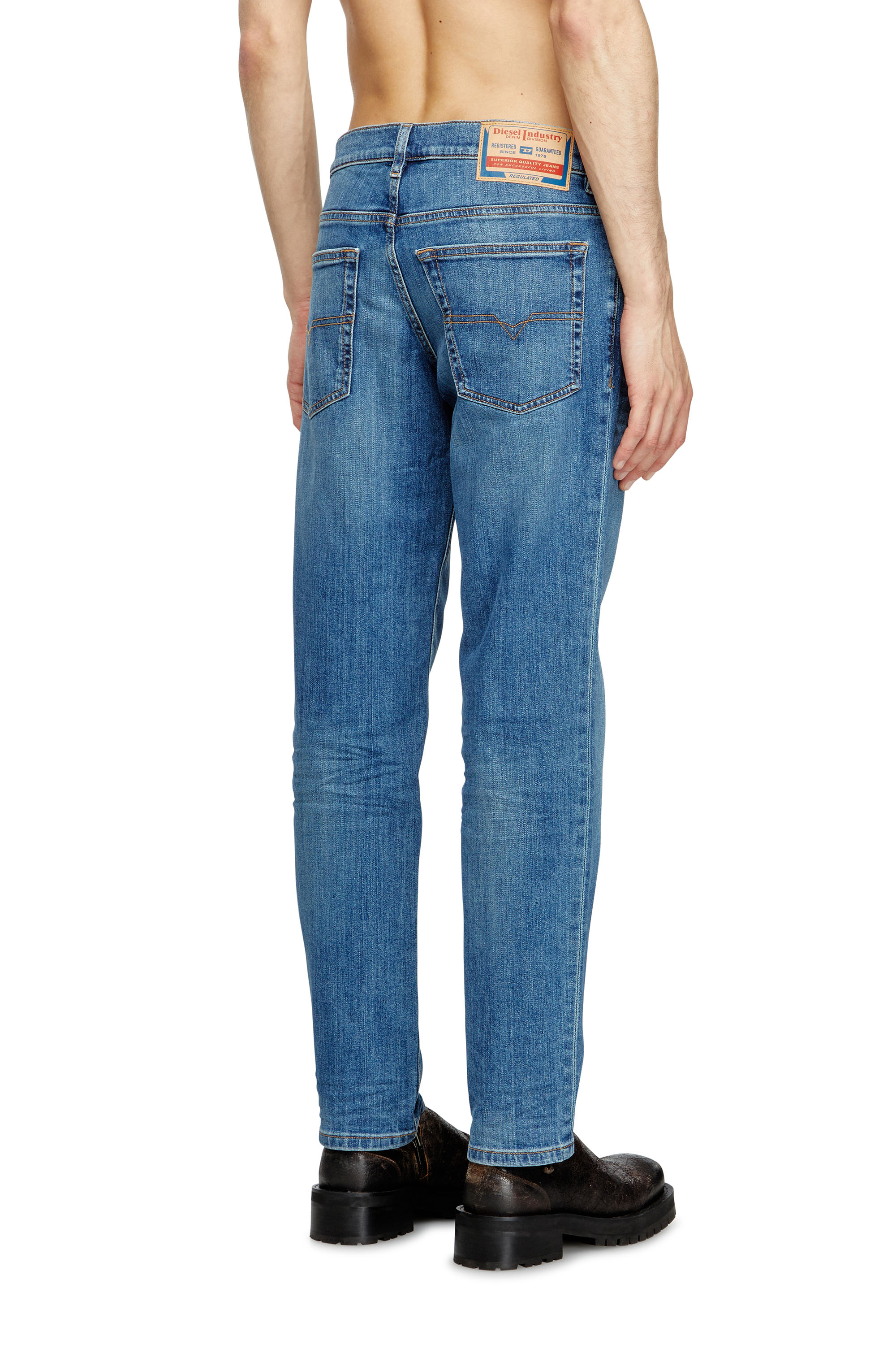 Regular Jeans 2023 D-Finitive 0KIAL, Light Blue Diesel - Man's Regular Jeans 2023 D-Finitive 0KIAL, Light Blue - 4