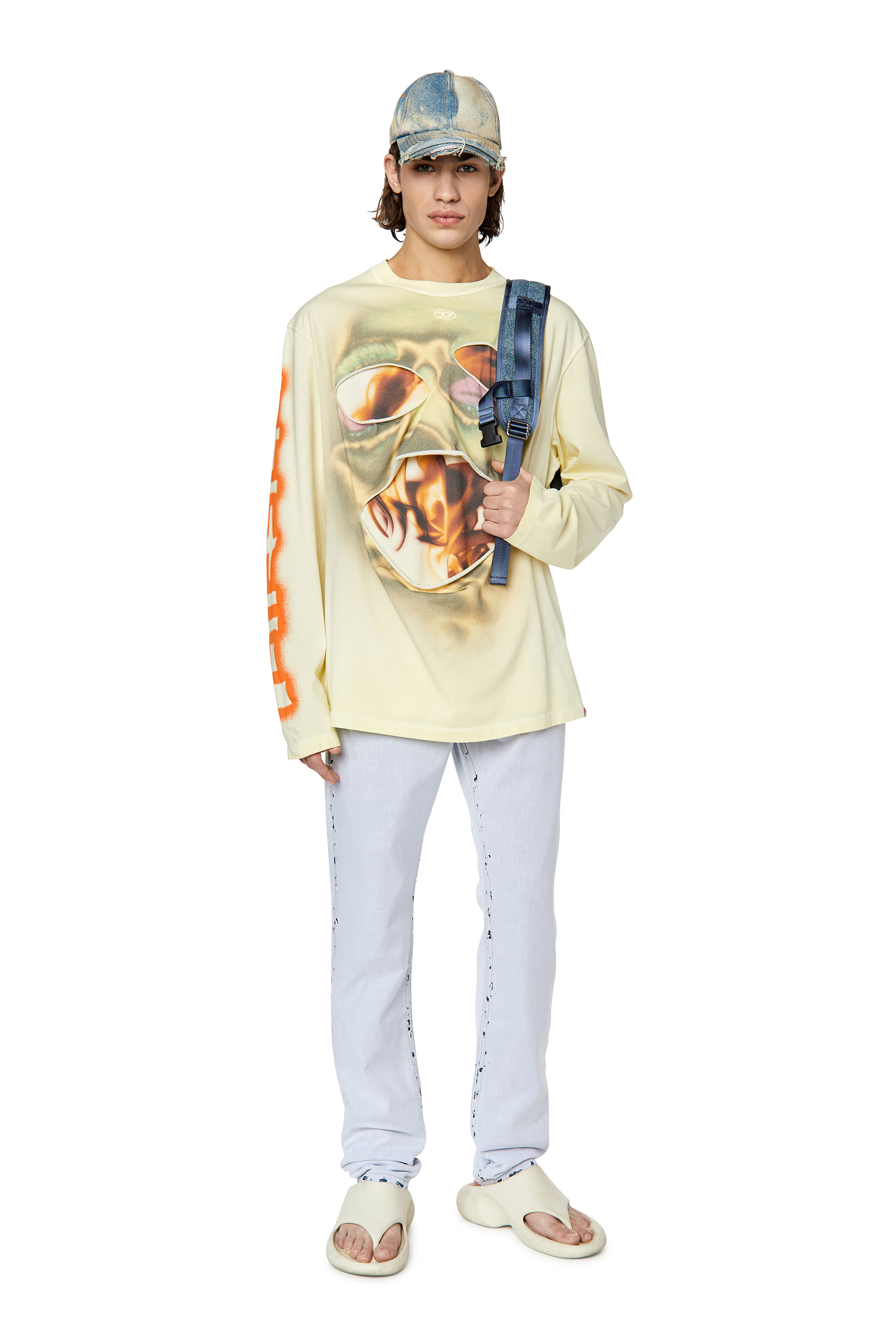 Diesel - T-CRANY, Beige - Image 4