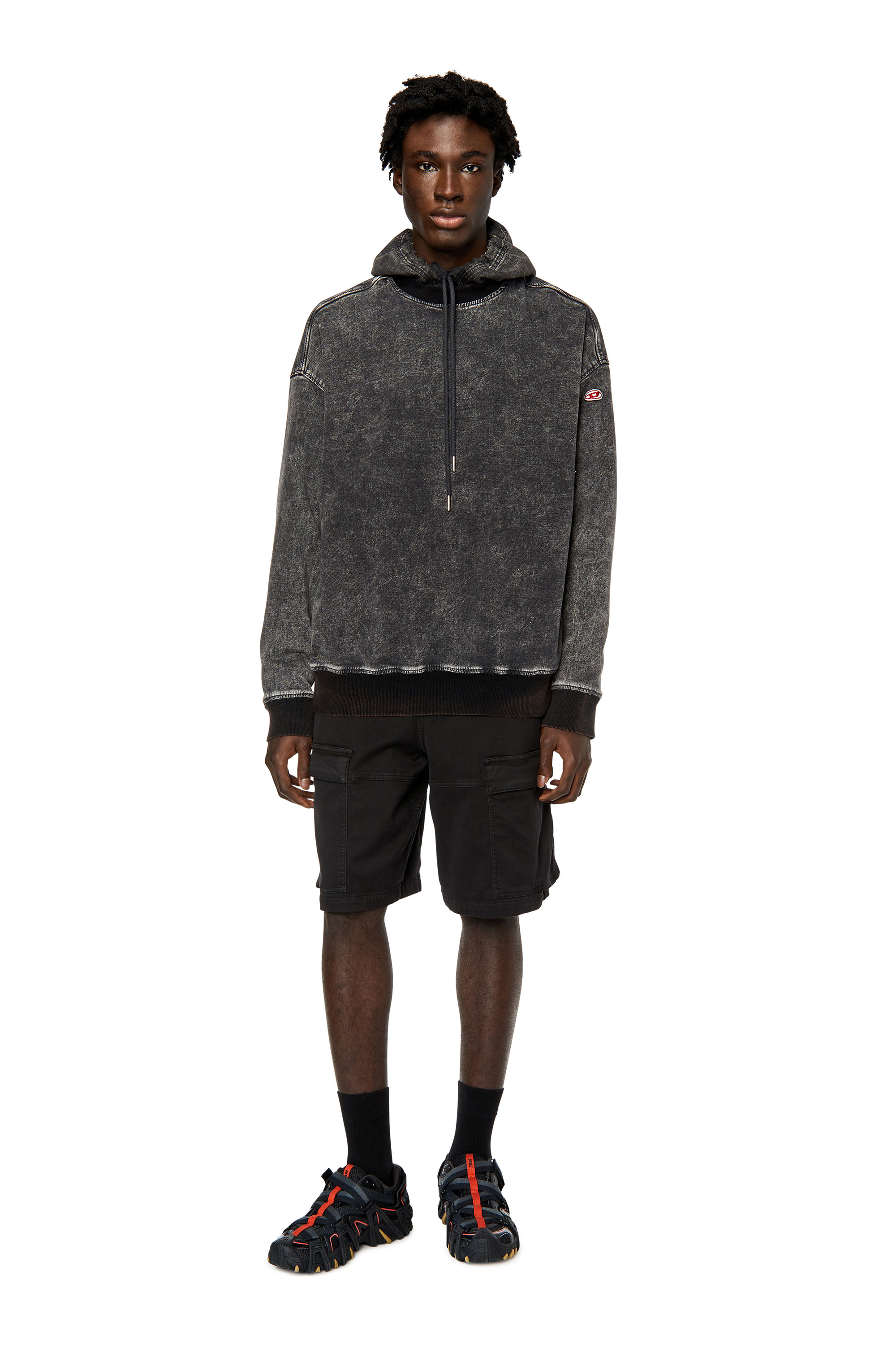 Diesel - D-KROOLEY-CARGO-SHORT JOGG, Black - Image 2