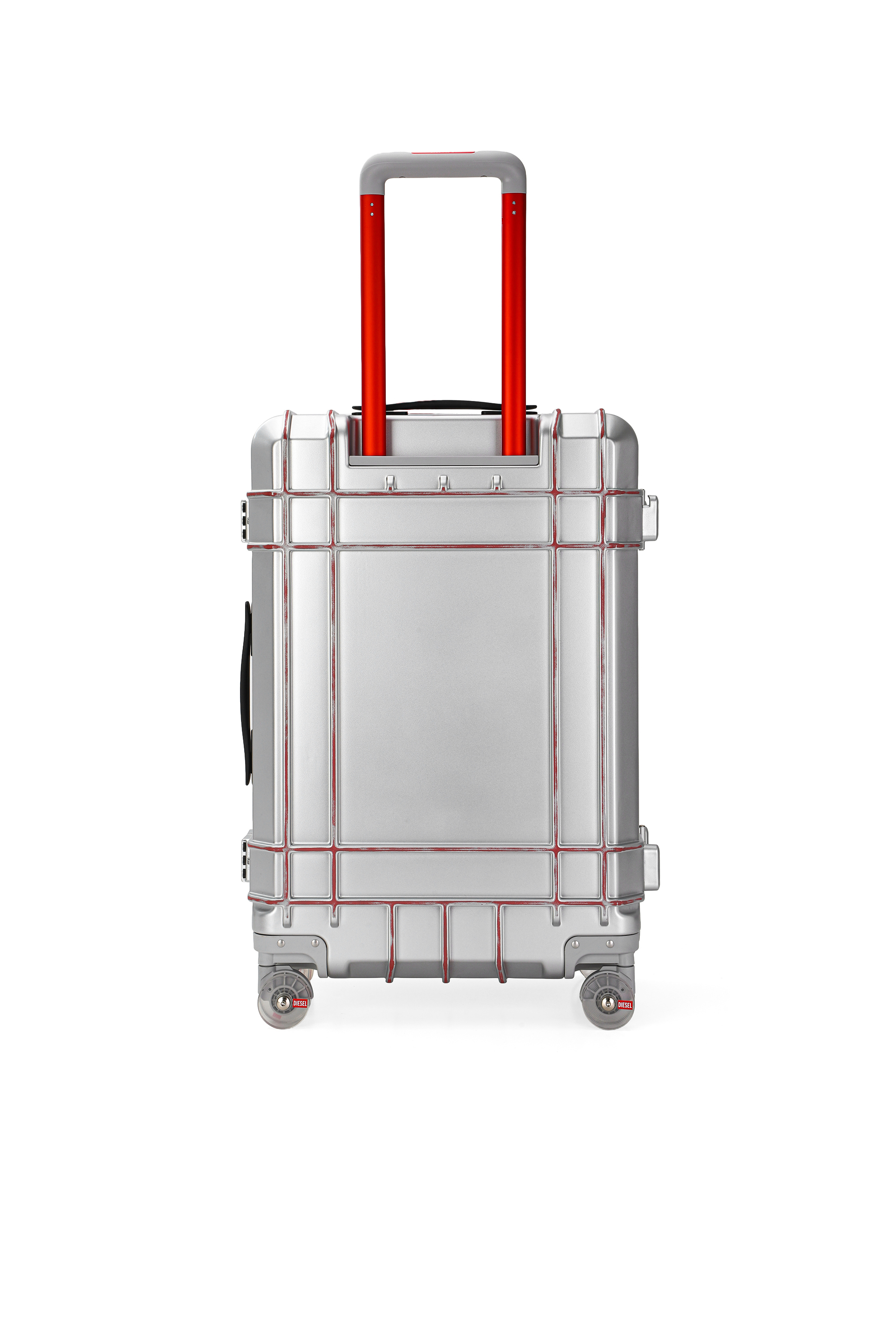 Diesel - DIESEL PC STRONG IMAGE TROLLEY- DSL003, Unisex's Rugged carry‑on suitcase 24" in Silver - 2