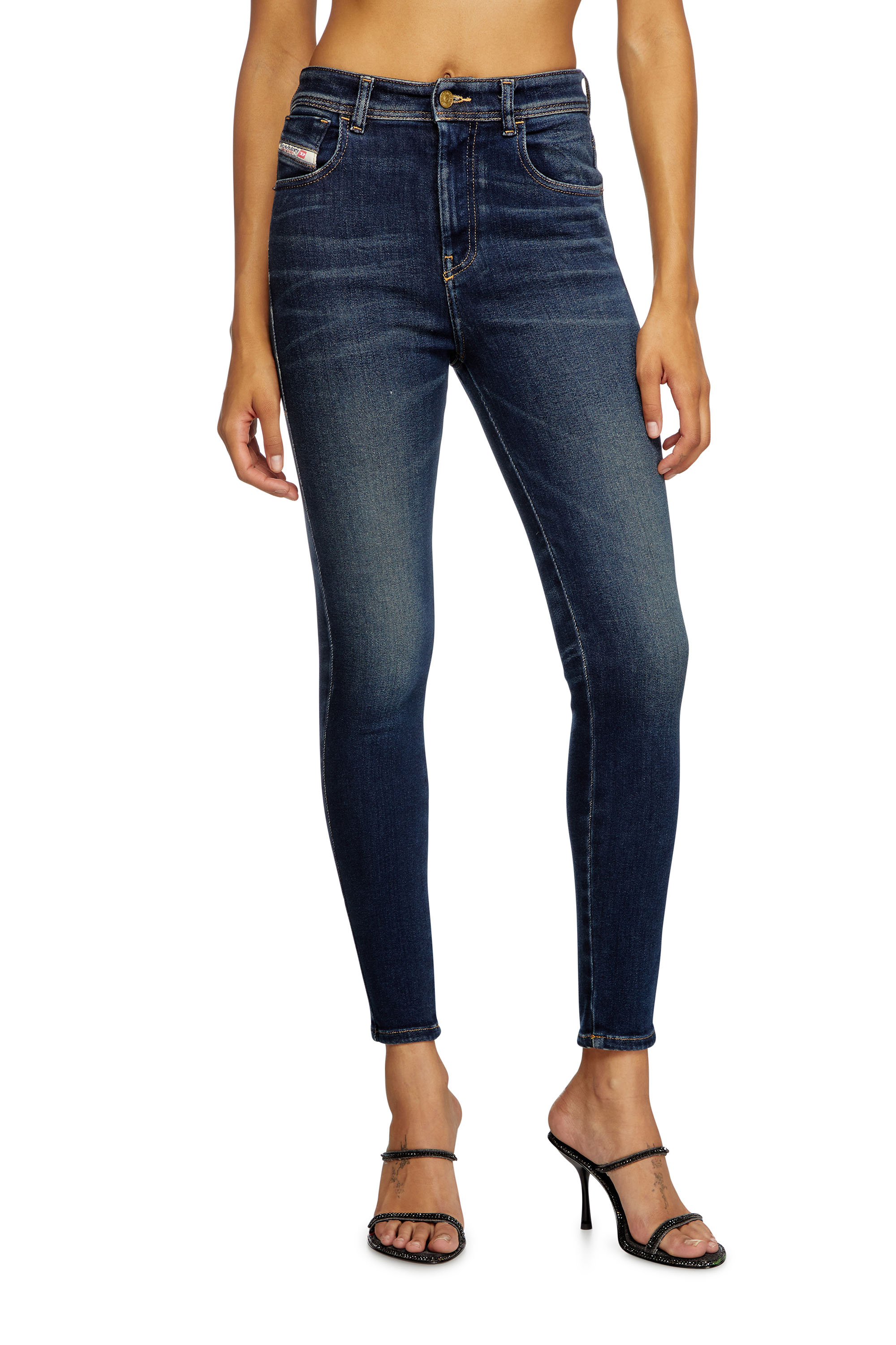 Diesel - Woman's Skinny Jeans 1984 Slandy-High 09J11, Dark Blue - 1