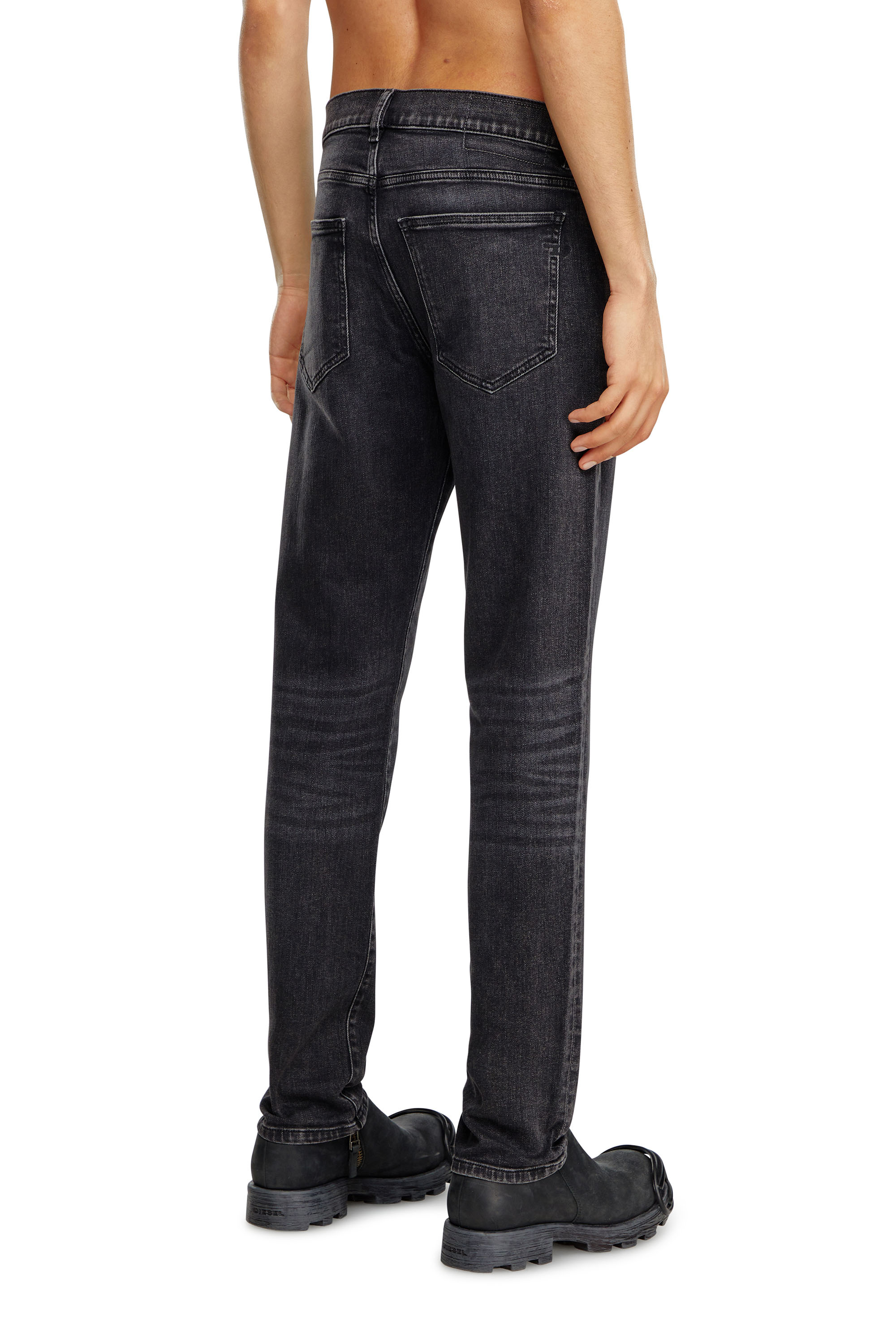 Diesel - Man Slim Jeans 2019 D-Strukt 09B83, Black/Dark grey - Image 3
