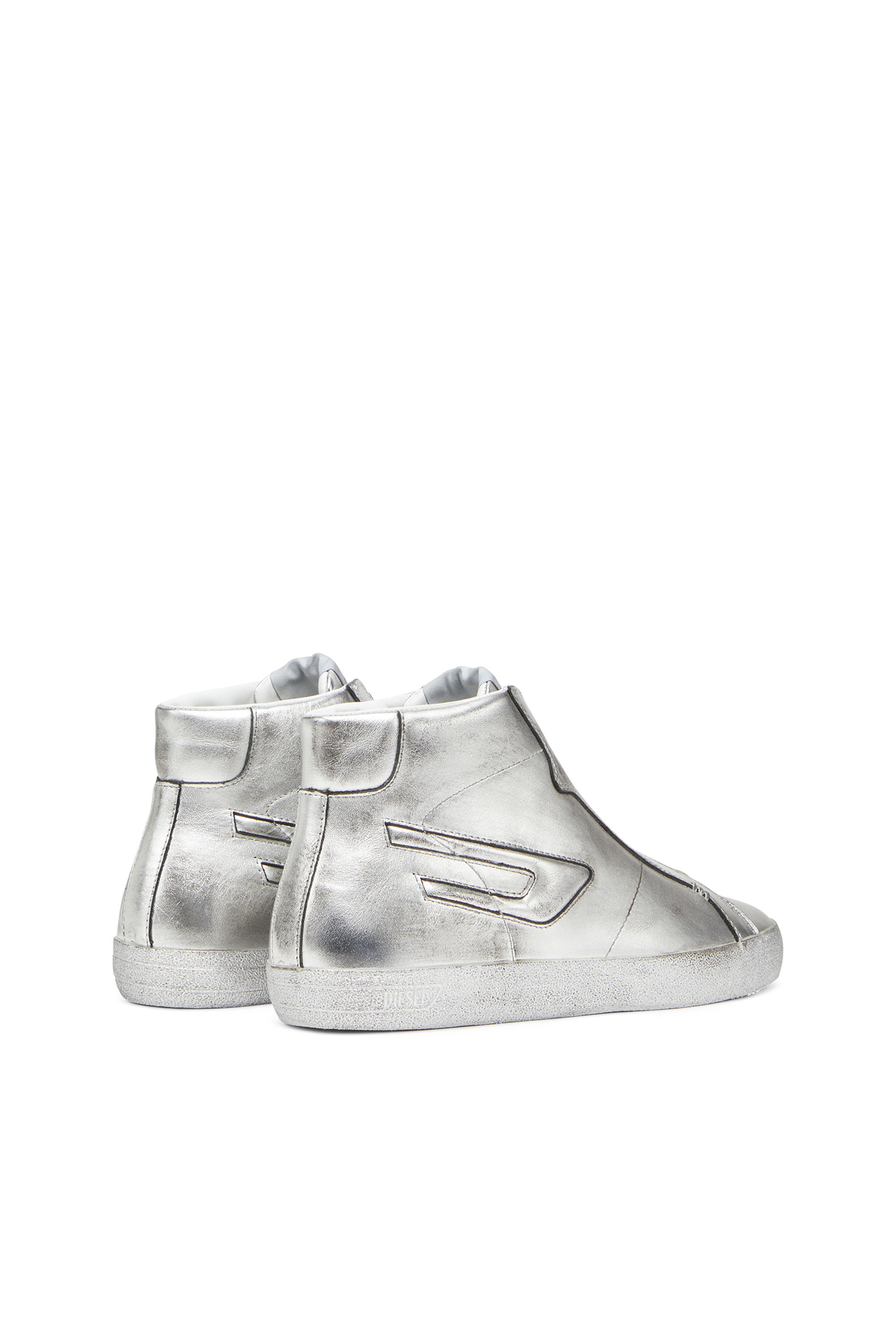 Diesel - S-LEROJI ZIP MID W, Silver - Image 3