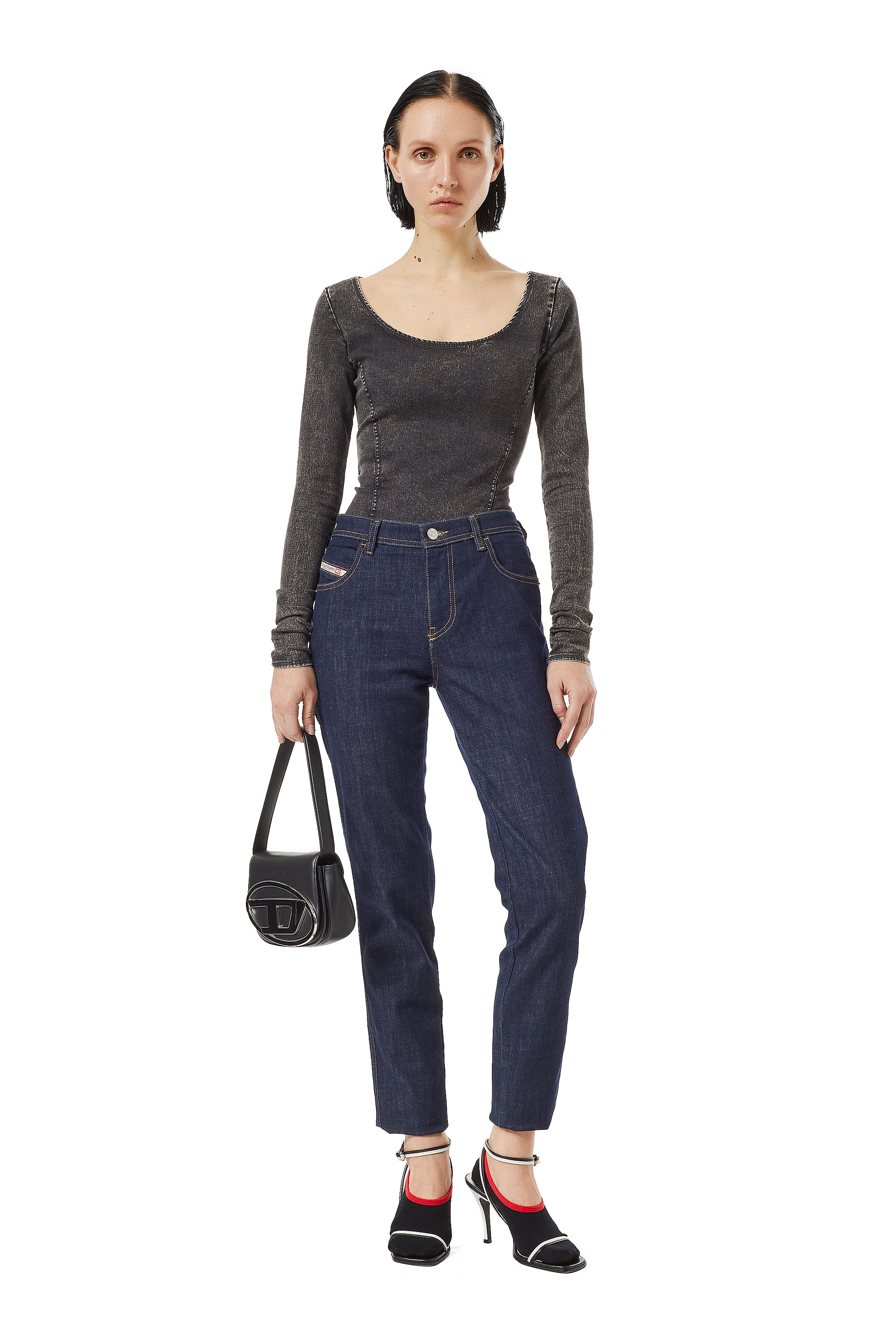 Diesel - Skinny Jeans 2015 Babhila Z9C17, Dark Blue - Image 5