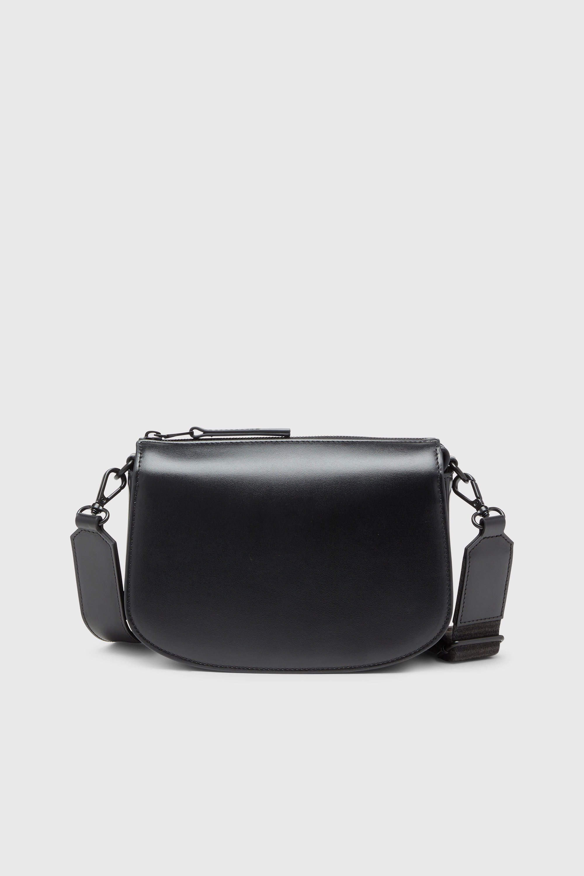 Diesel - 1DR CAMERA BAG, Unisex's 1DR-Camera bag in premium leather in Black - 2
