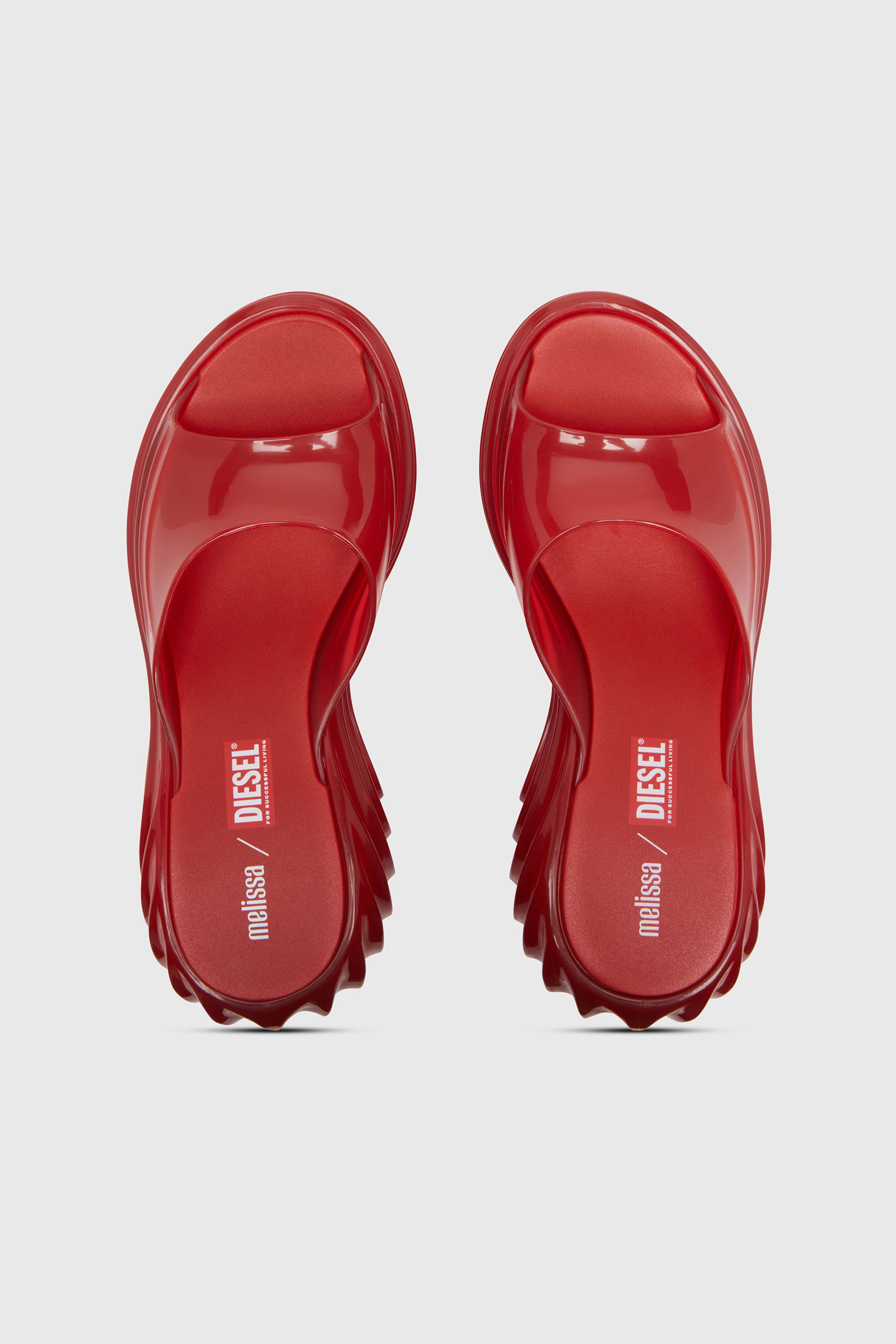 Diesel - MELISSA QUANTUM PLATFORM, Woman's Platform mule in Melflex&reg; in Red - 4