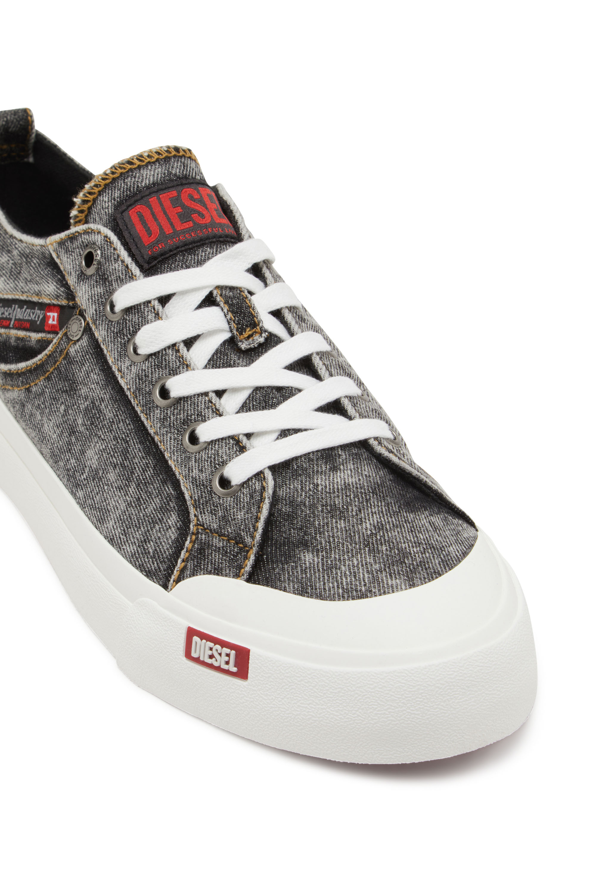 Diesel - S-ATHOS NMD LOW, Man's S-Athos-Denim sneakers with pocket detail in Black - 5